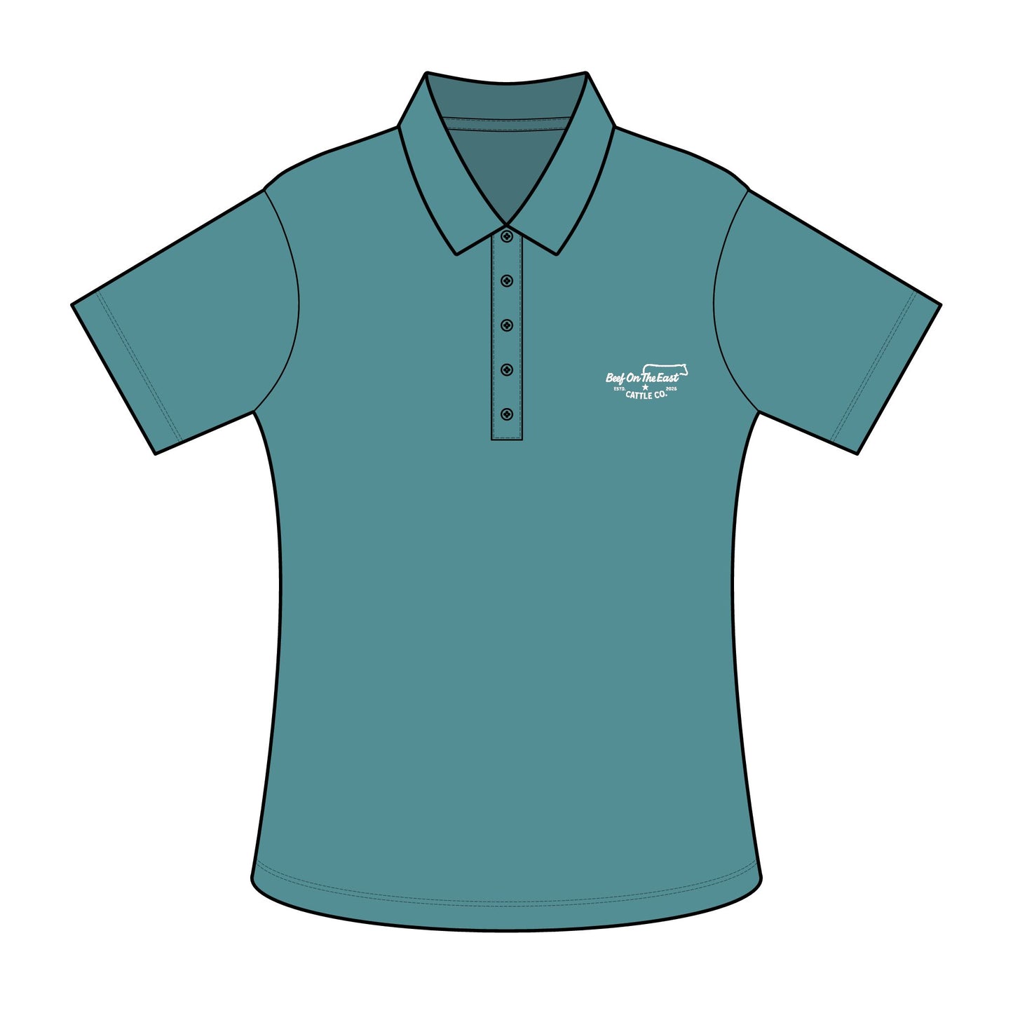 Ladies Polo Shirt — Beef On The East Cattle Co.