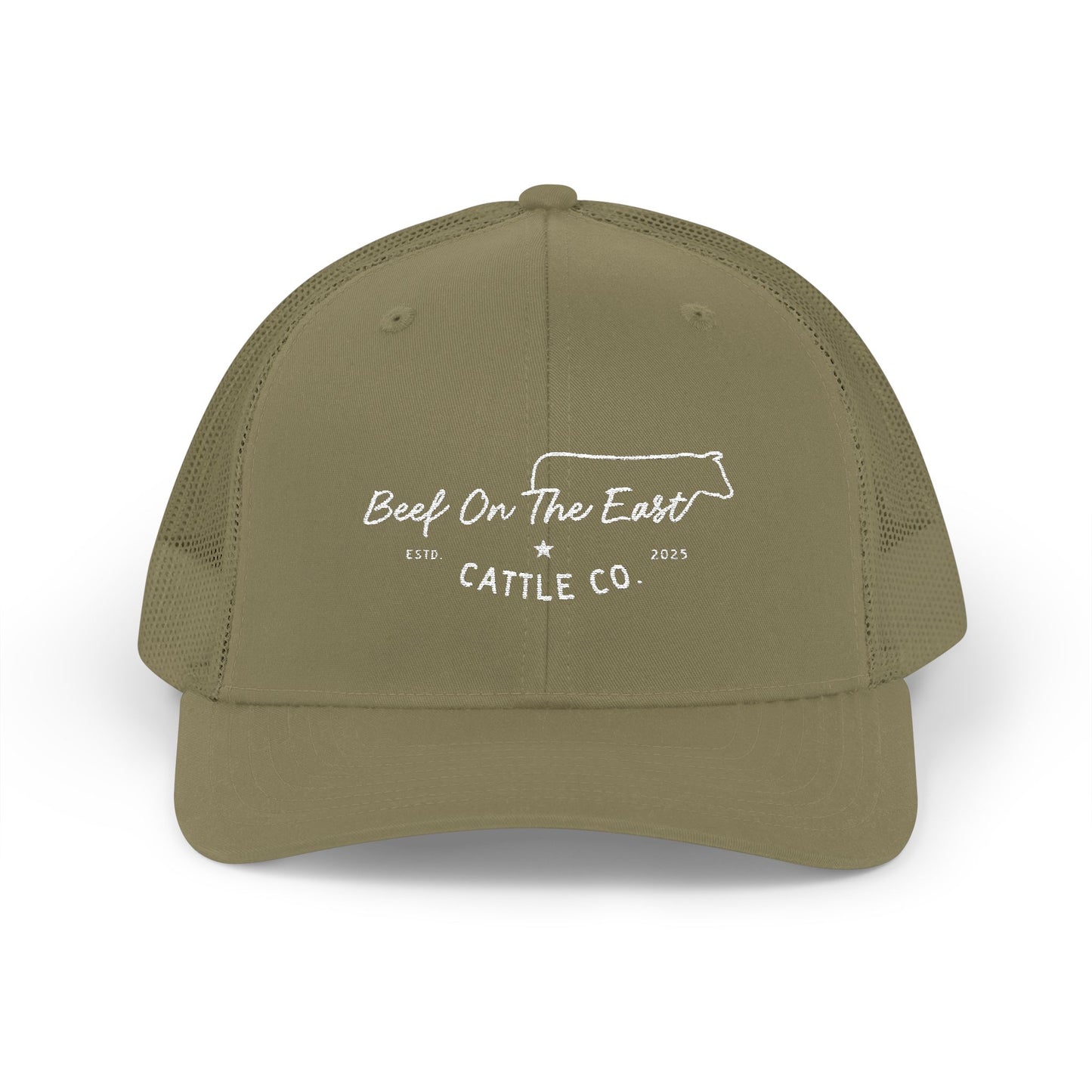 Embroidered Trucker Cap — Beef On The East Cattle Co.