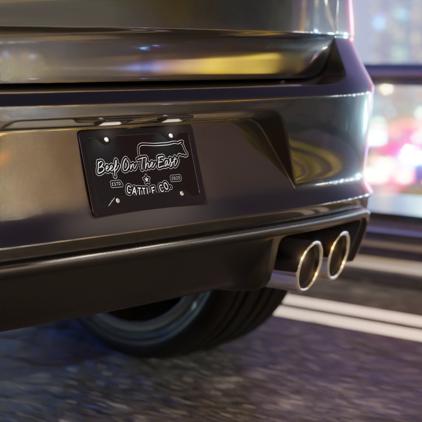 License Plate — Beef On The East Cattle Co.