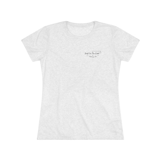 Cattle & Christ Women's Tee — Beef On The East Cattle Co.