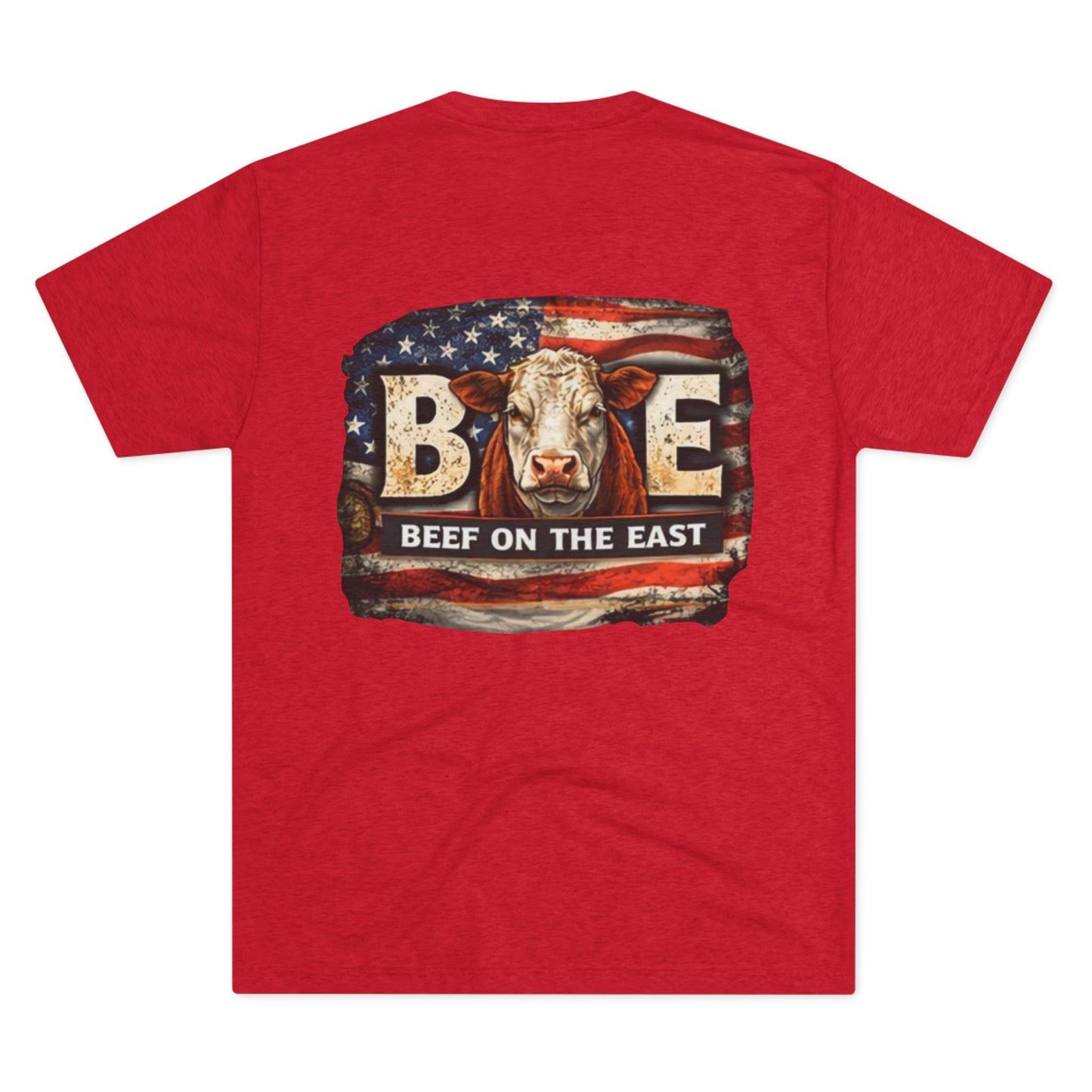 American Flag BOE Tee — Beef On The East Cattle Co.