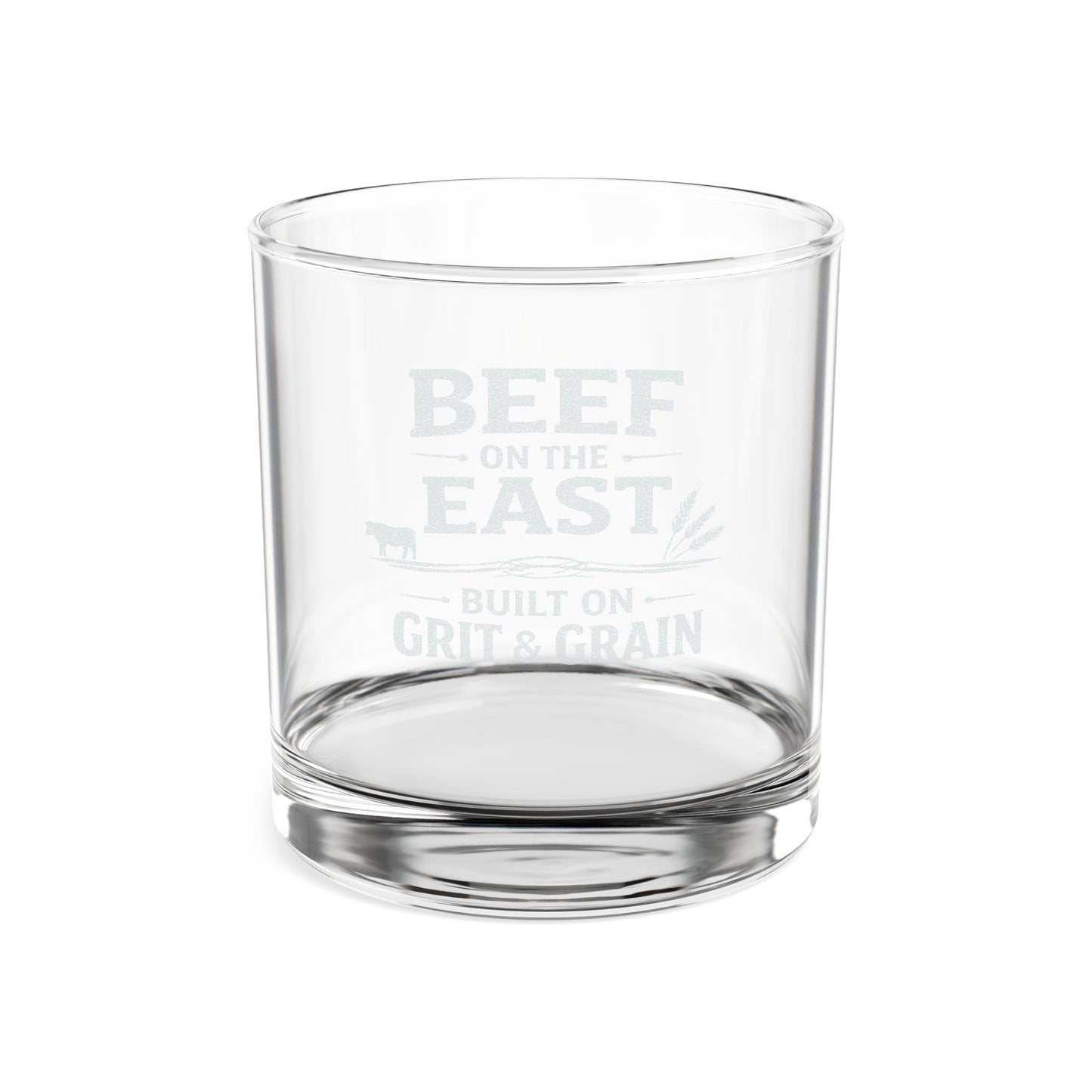 Engraved Whiskey Glass 10.5oz – Beef On The East Cattle Co.