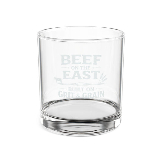 Engraved Whiskey Glass 10.5oz – Beef On The East Cattle Co.