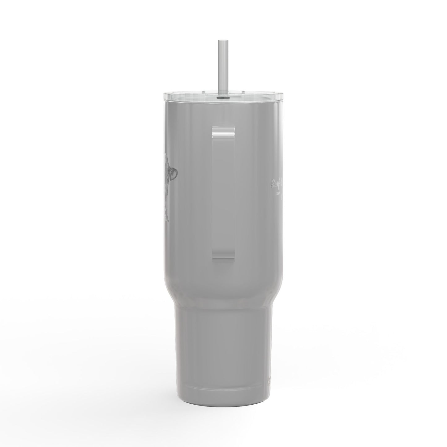 40oz Engraved Insulated Tumbler with Lid & Straw — Personalized State Outline Design