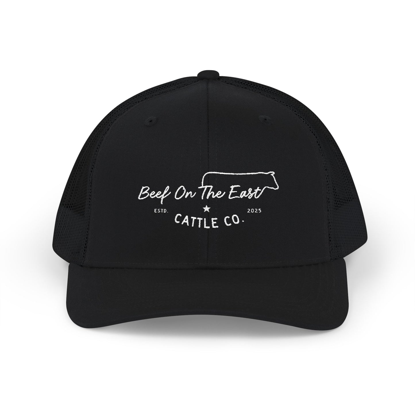 Embroidered Trucker Cap — Beef On The East Cattle Co.