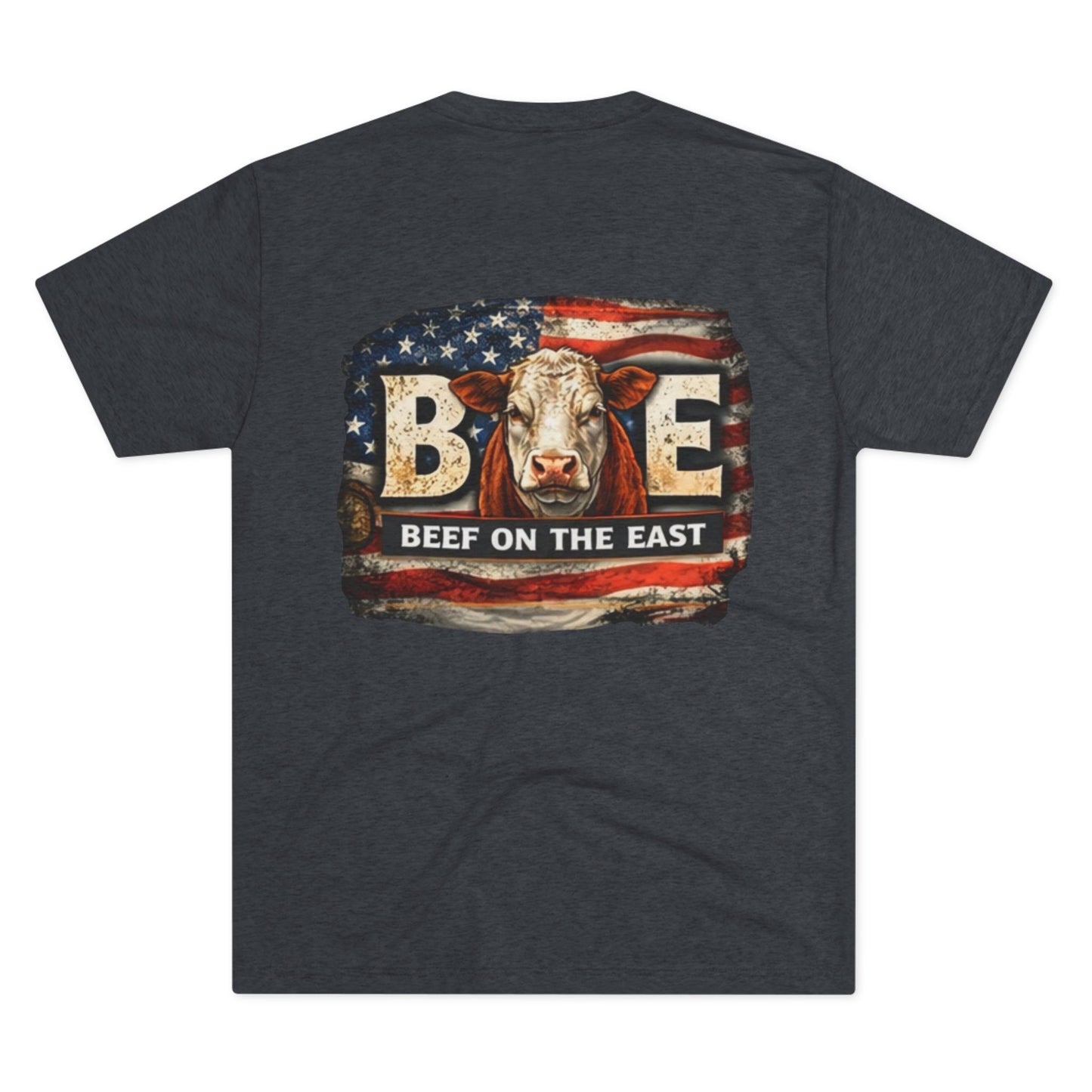American Flag BOE Tee — Beef On The East Cattle Co.