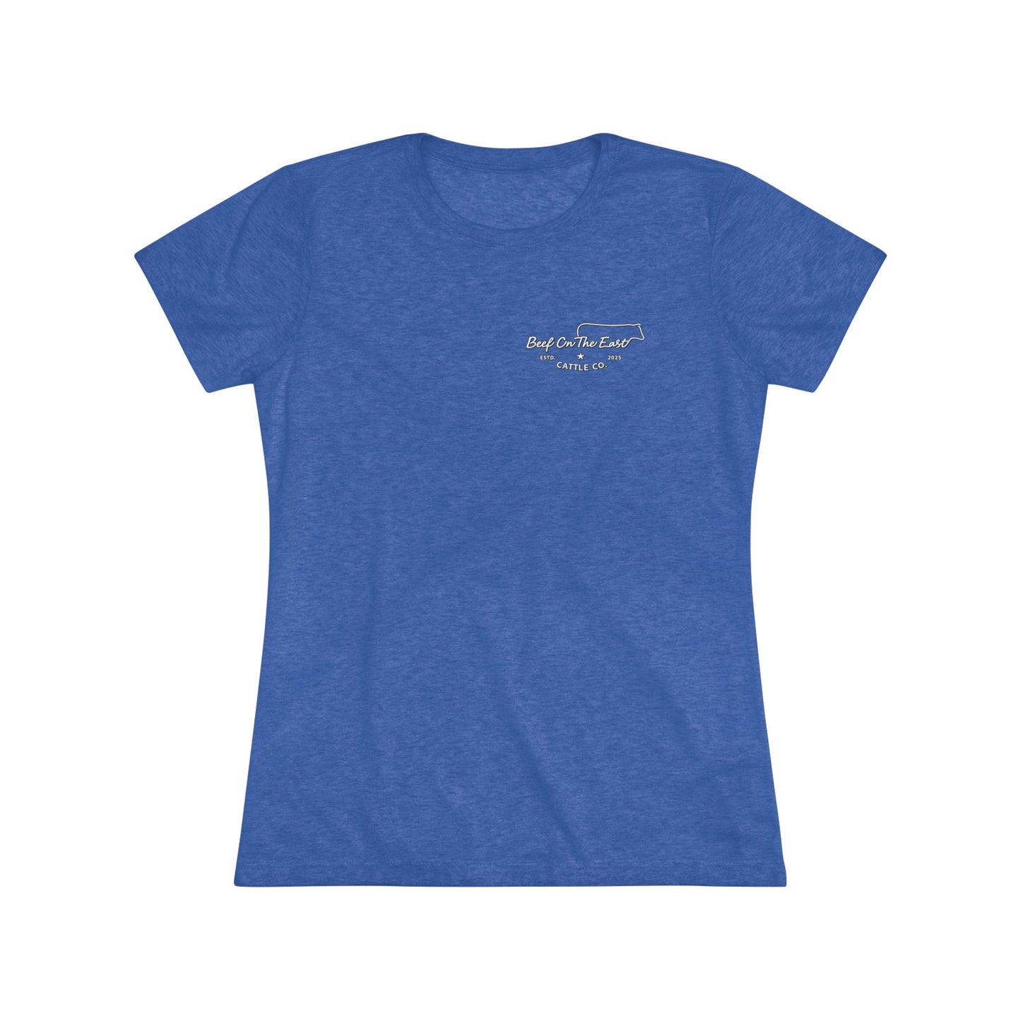 She Works Cattle Women's Tee — Beef On The East Cattle Co.