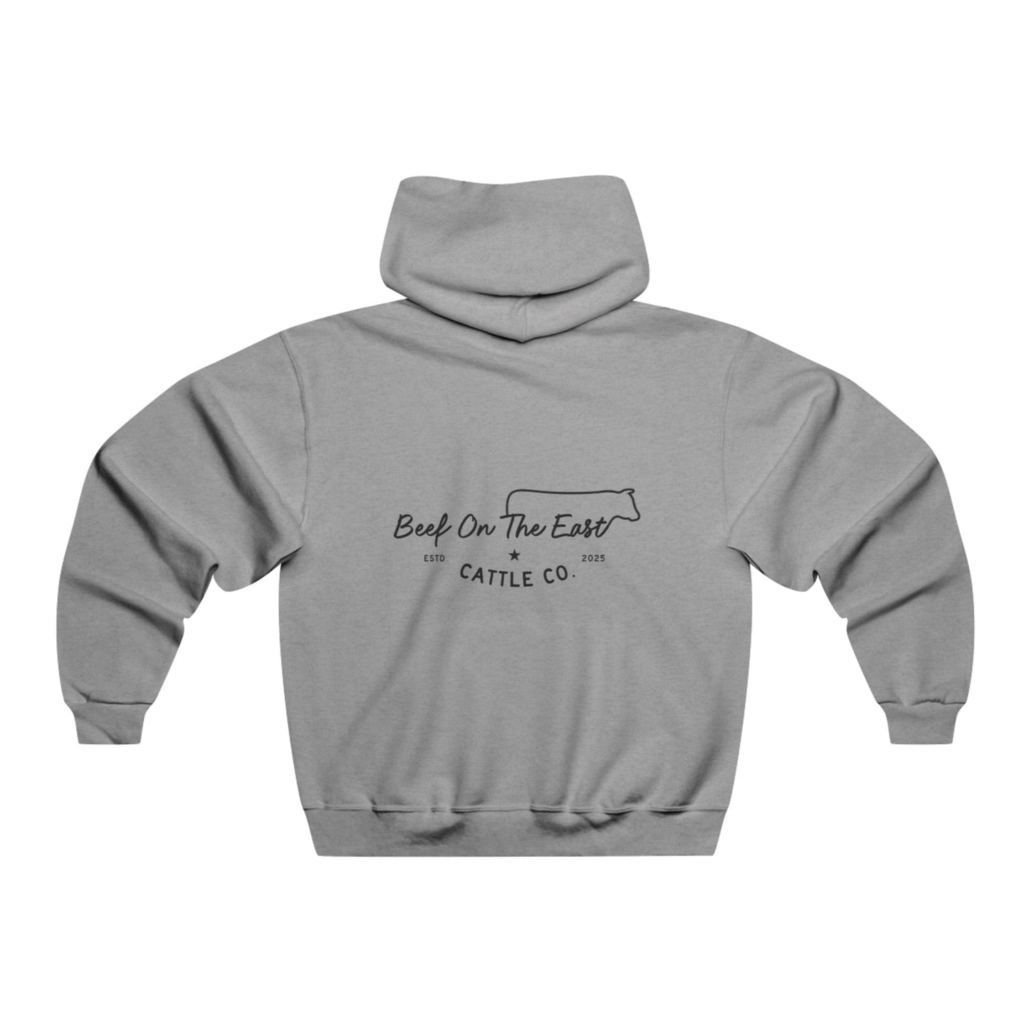 Beef On The East Cattle Co. Hoodie — Vintage Ranch Logo Hooded Sweatshirt