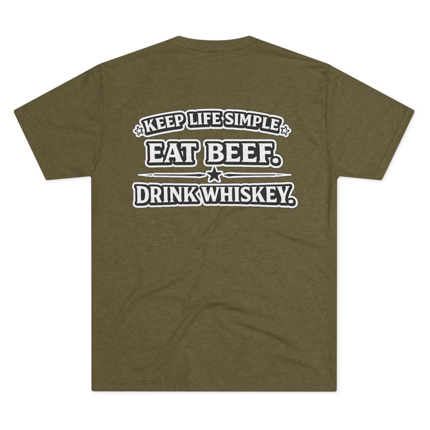 Eat Beef. Drink Whiskey. Tee --- Beef On The East Cattle Co.