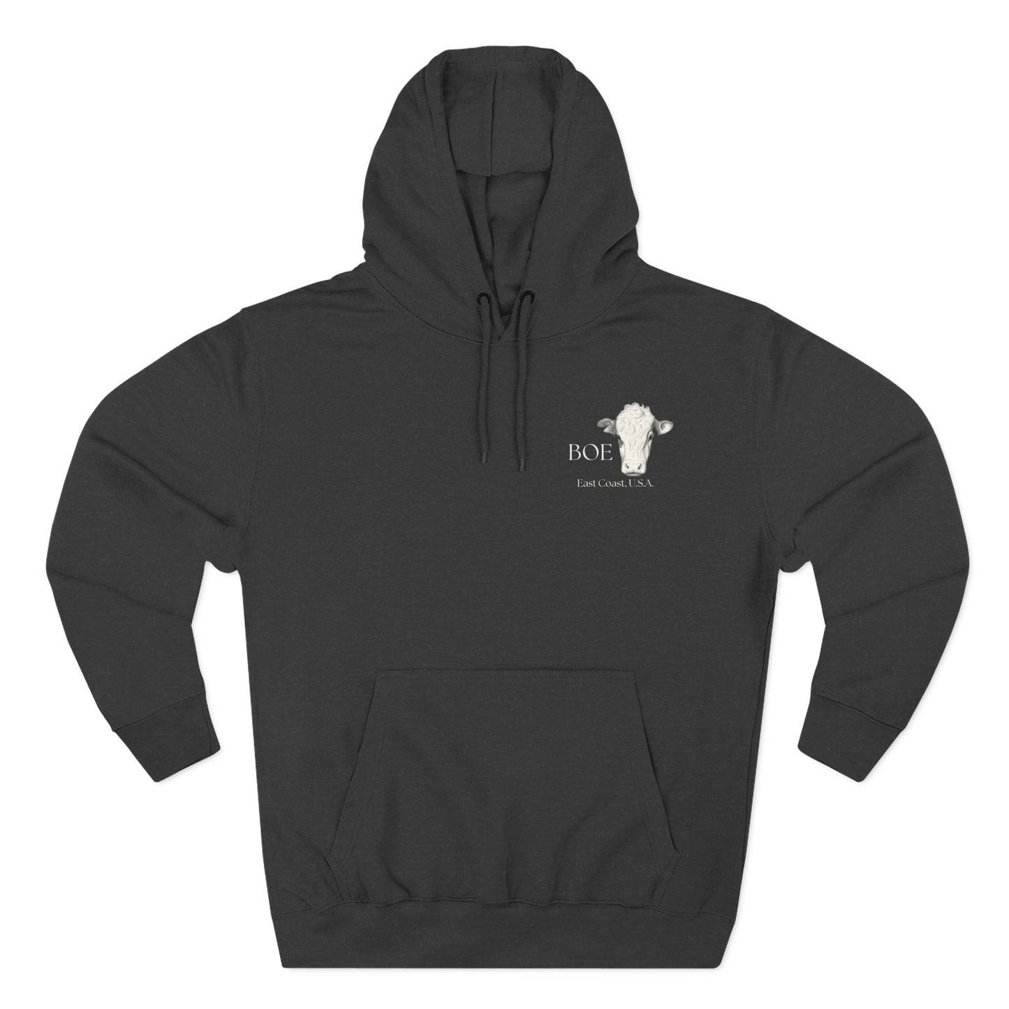 "Playmaker" Minimalist Hoodie — Small Chest Graphic Fleece Pullover
