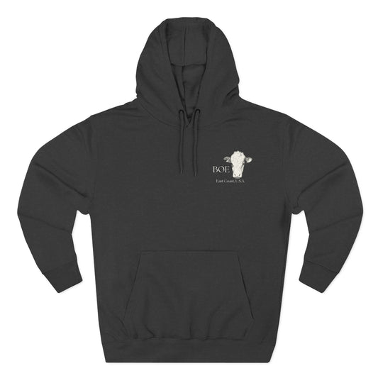 "Playmaker" Minimalist Hoodie — Small Chest Graphic Fleece Pullover