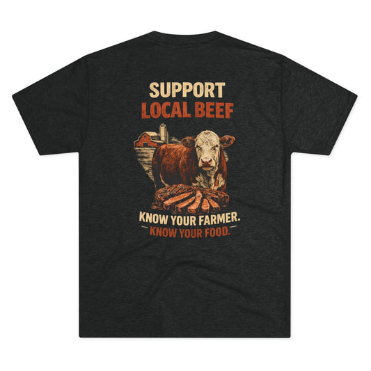 Support Local Beef T‑Shirt — Beef On The East Cattle Co.