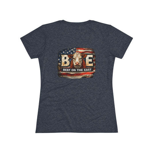 Women's American BOE Tee — Beef on the East Cattle Co.