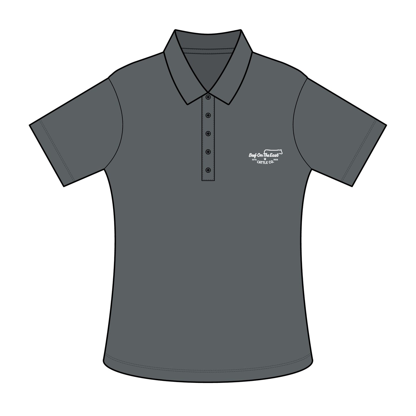 Ladies Polo Shirt — Beef On The East Cattle Co.
