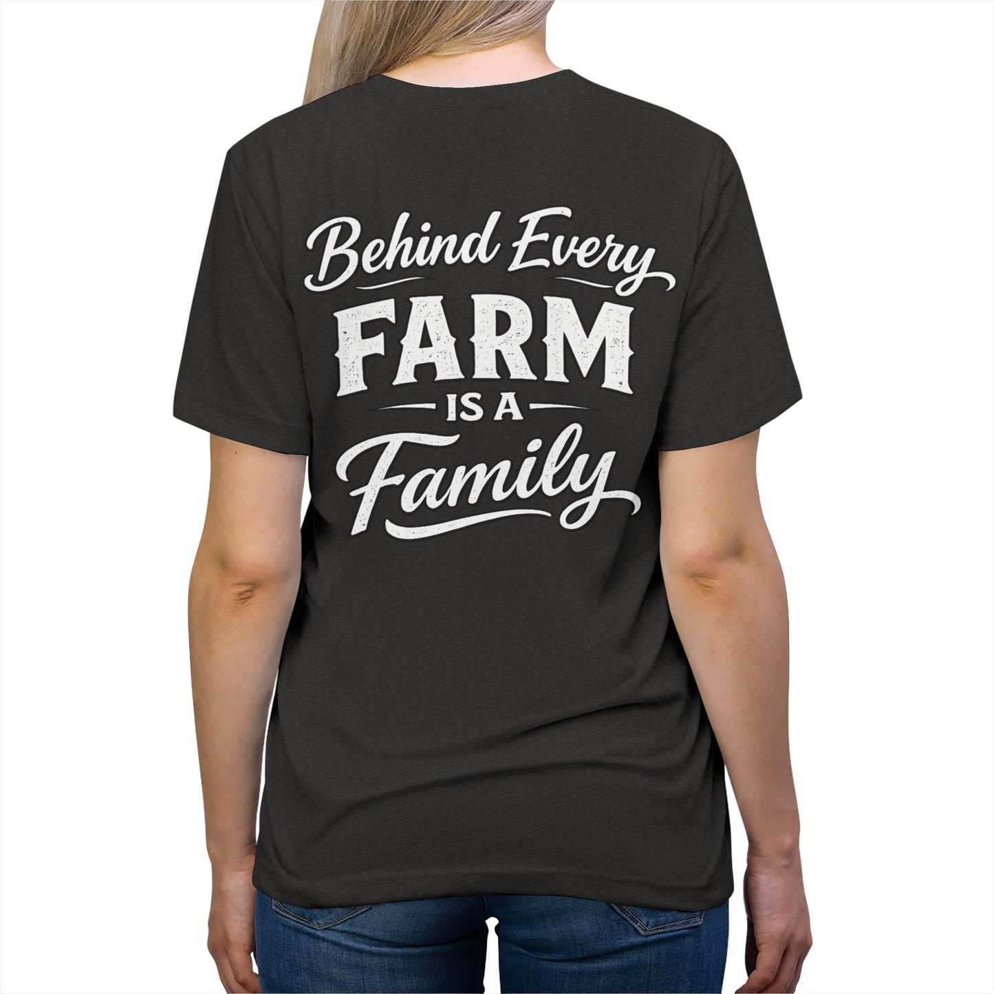 Behind Every Farm Is A Family Tee --- Beef On The East Cattle Co.