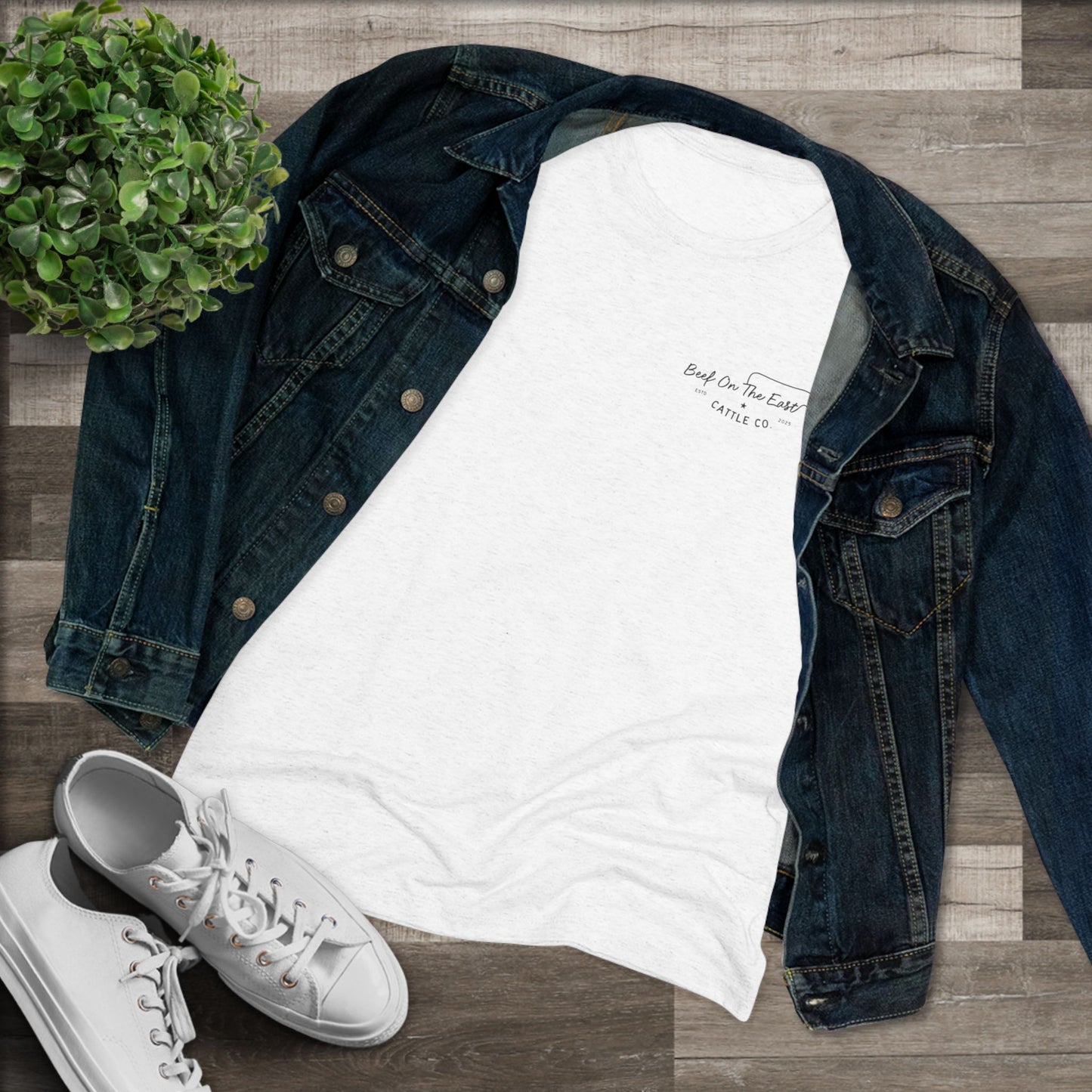Cattle & Christ Women's Tee — Beef On The East Cattle Co.