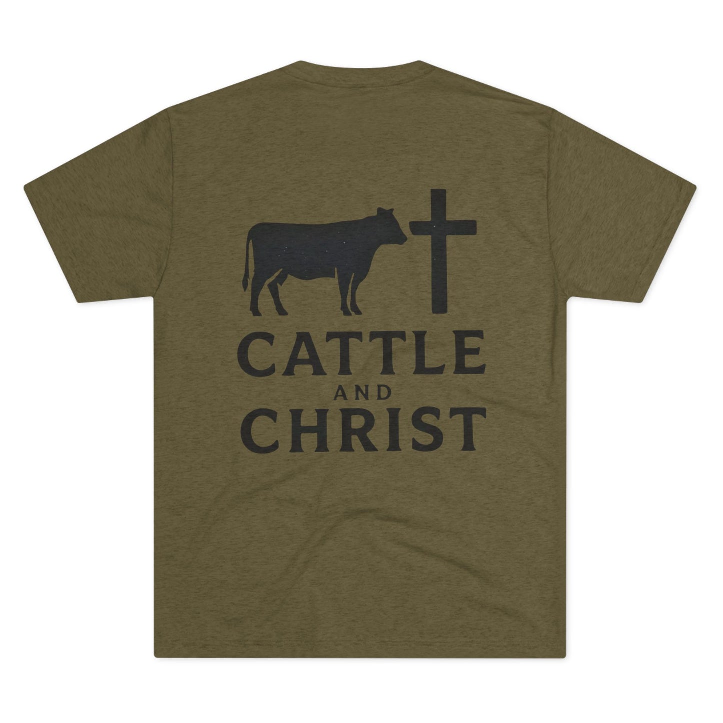 Cattle and Christ T‑Shirt — Rustic Christian Farm Tee