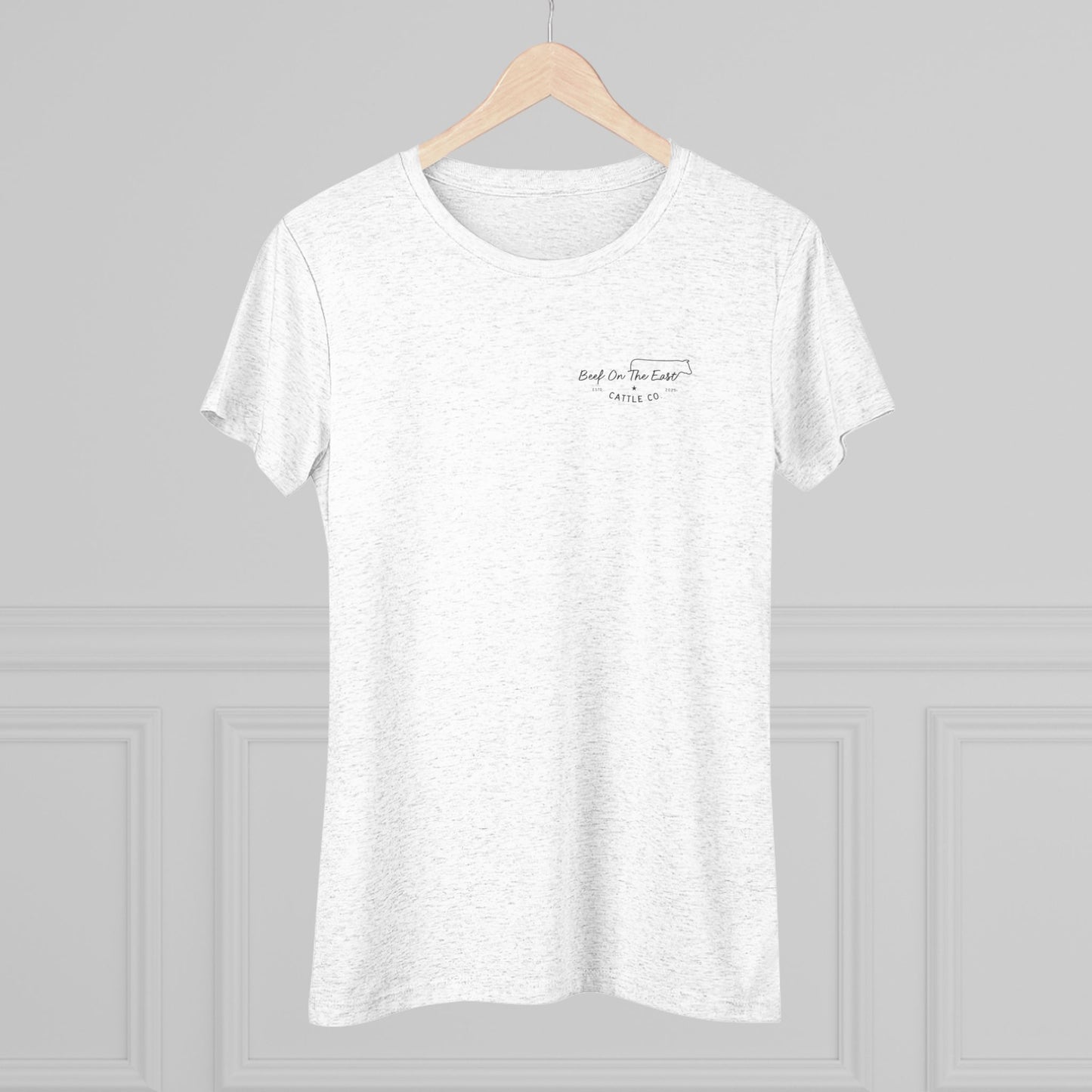 Cattle & Christ Women's Tee — Faith & Farm Graphic Triblend Shirt