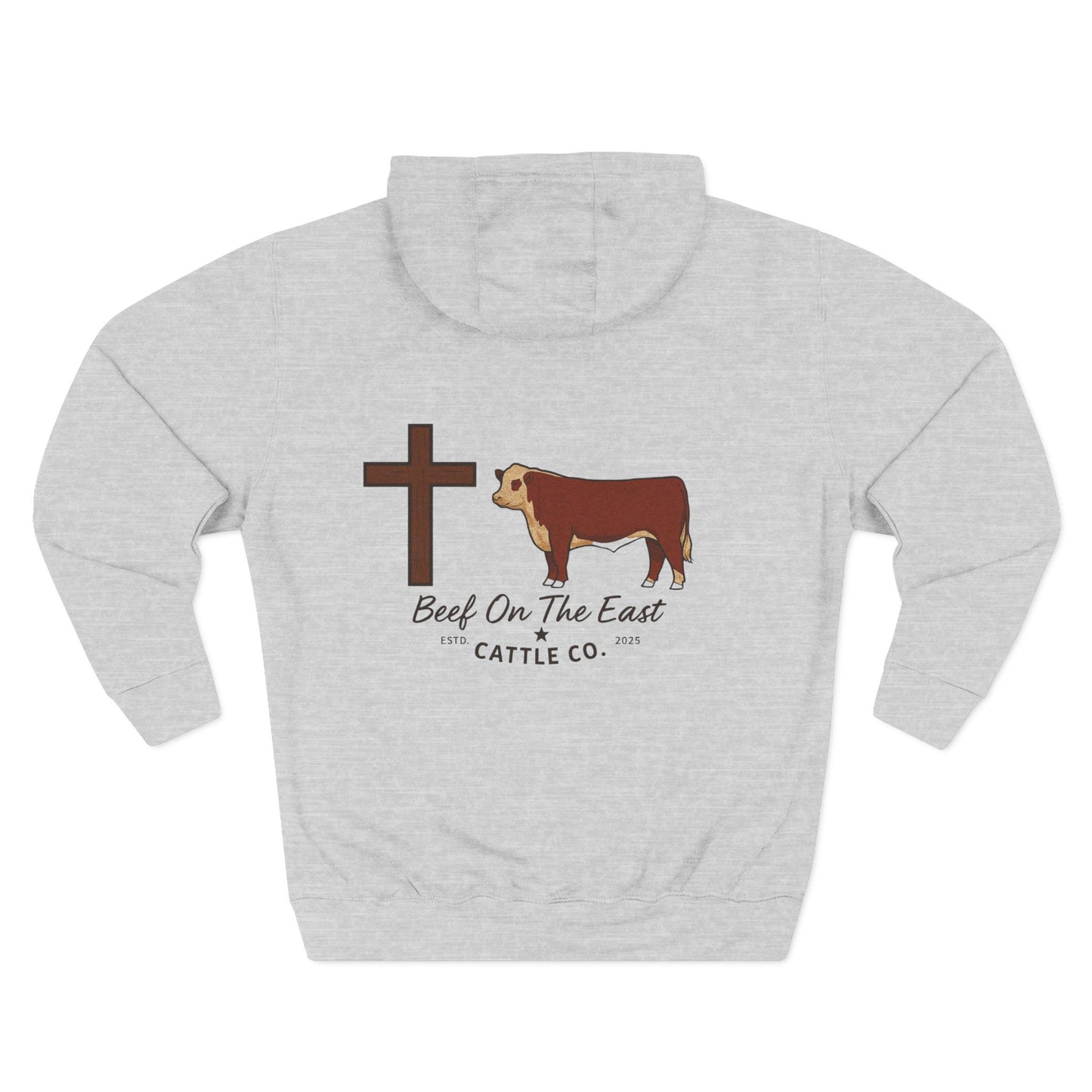 Cattle & Christ Hoodie — Beef On The East Cattle Co.