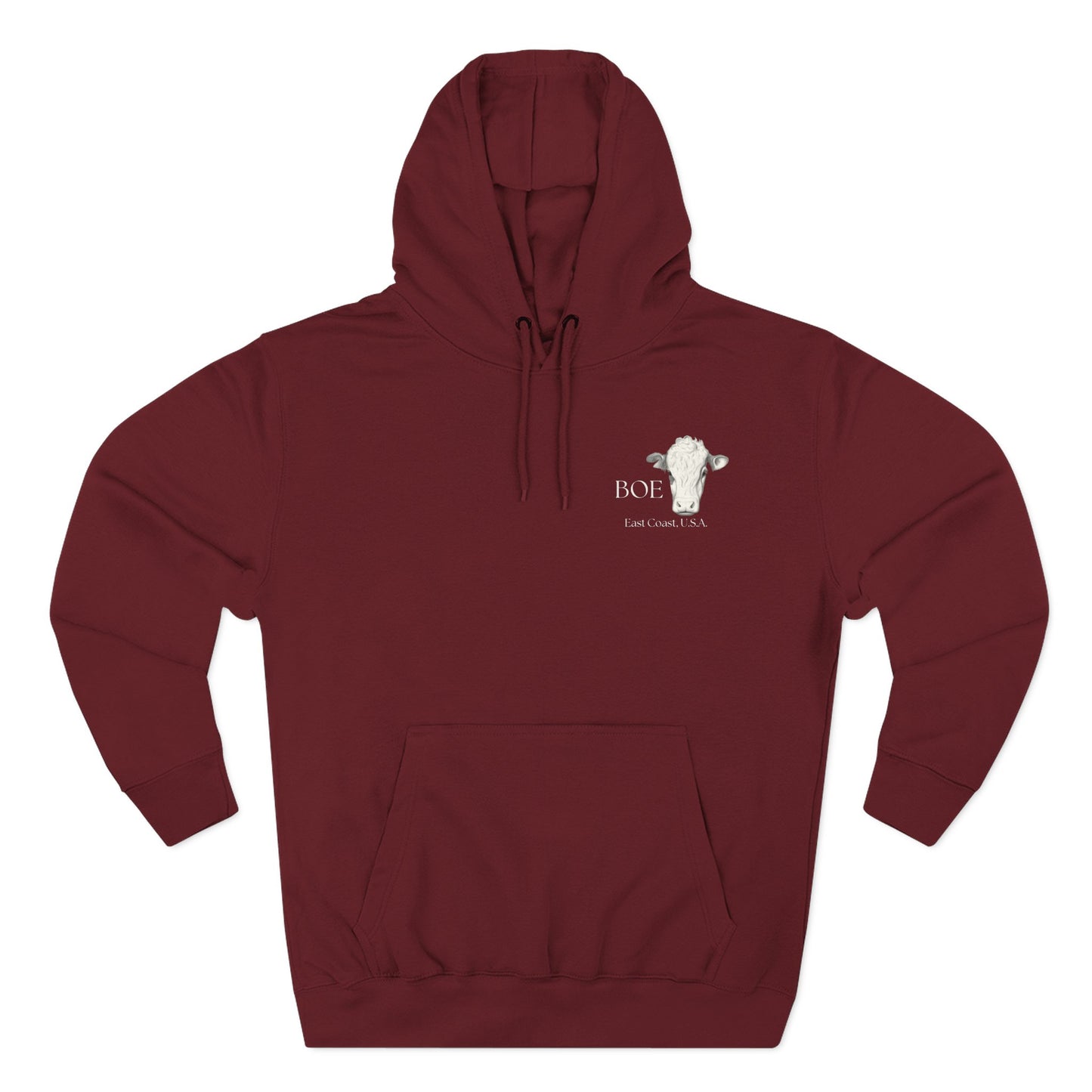 "Playmaker" Minimalist Hoodie — Small Chest Graphic Fleece Pullover