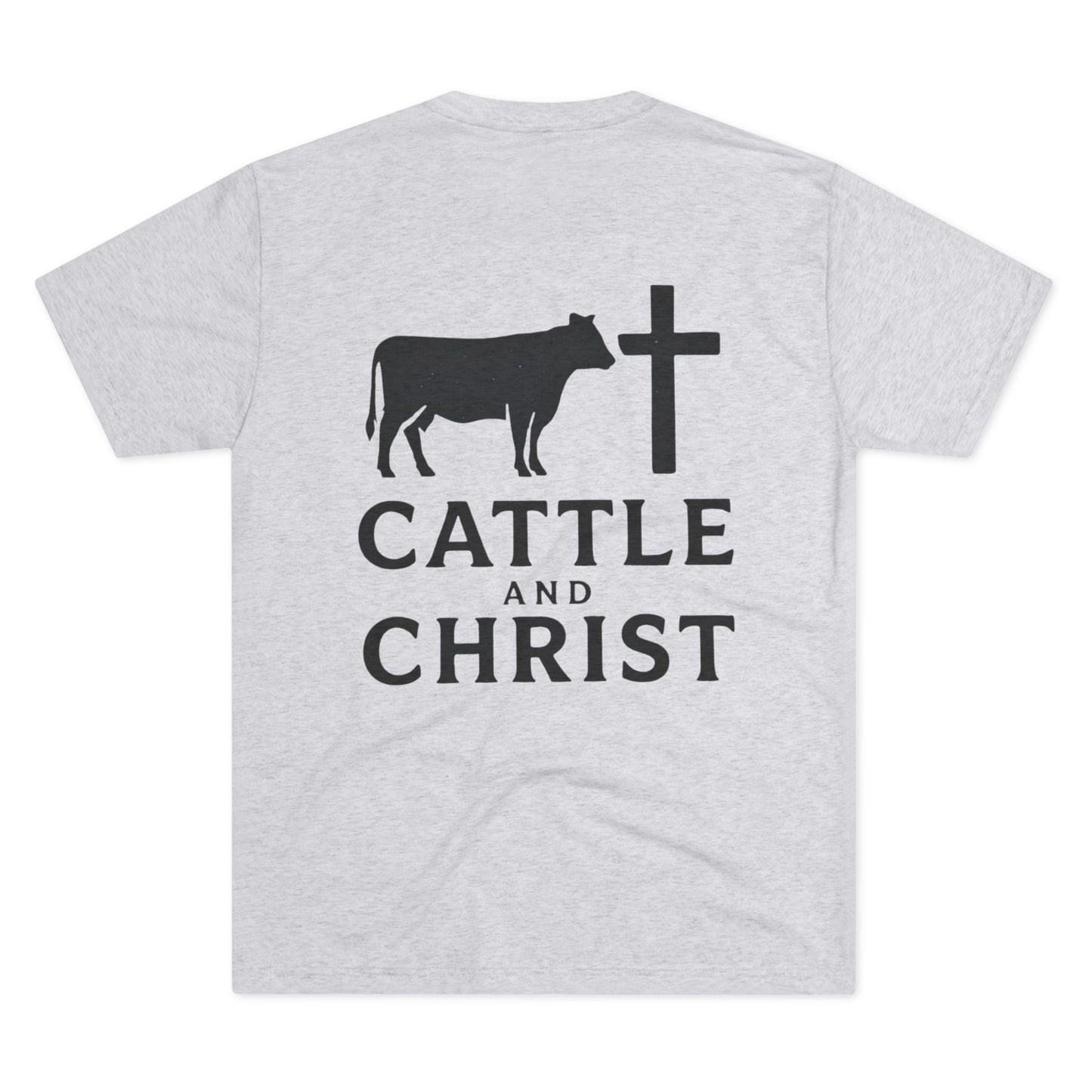 Cattle and Christ T‑Shirt — Rustic Christian Farm Tee