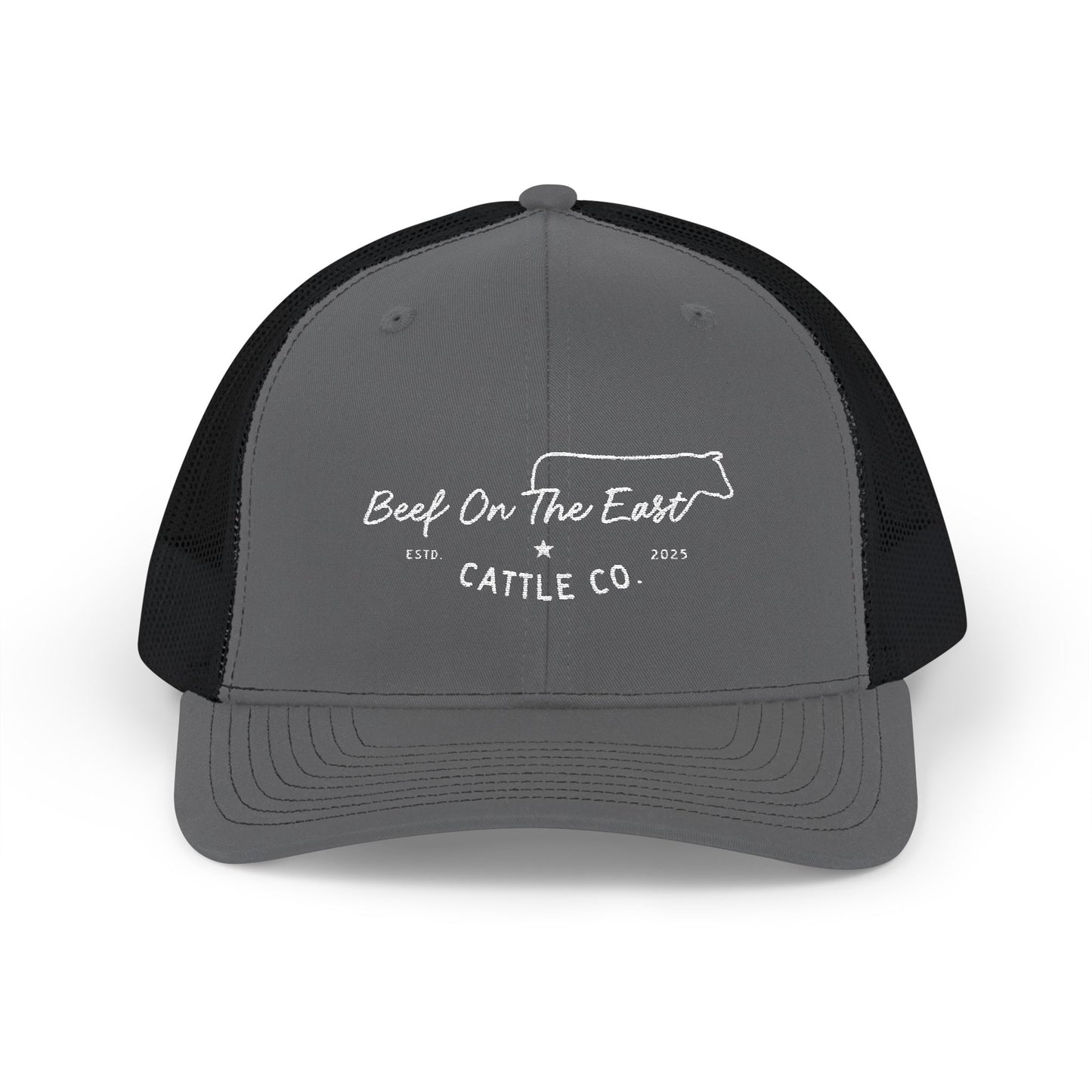 Embroidered Trucker Cap — Beef On The East Cattle Co.