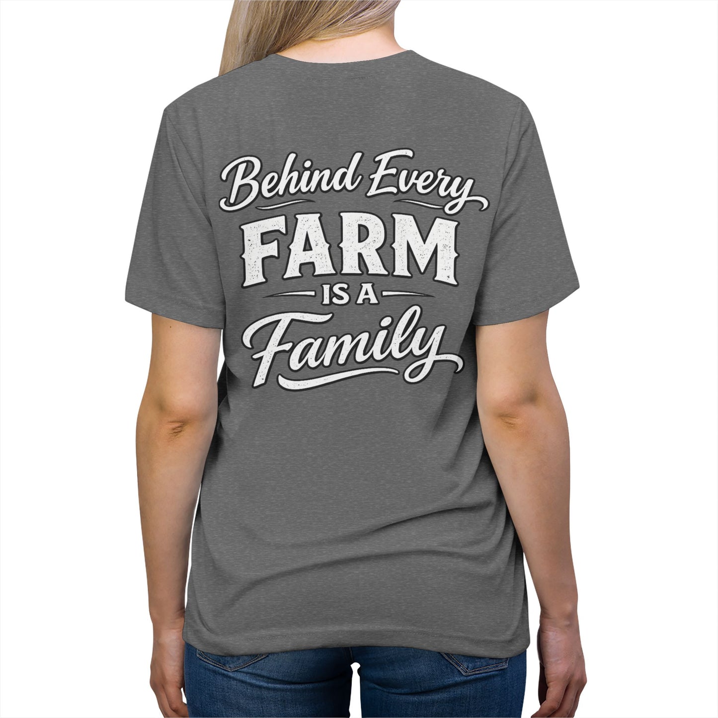 Behind Every Farm Is A Family Tee --- Beef On The East Cattle Co.