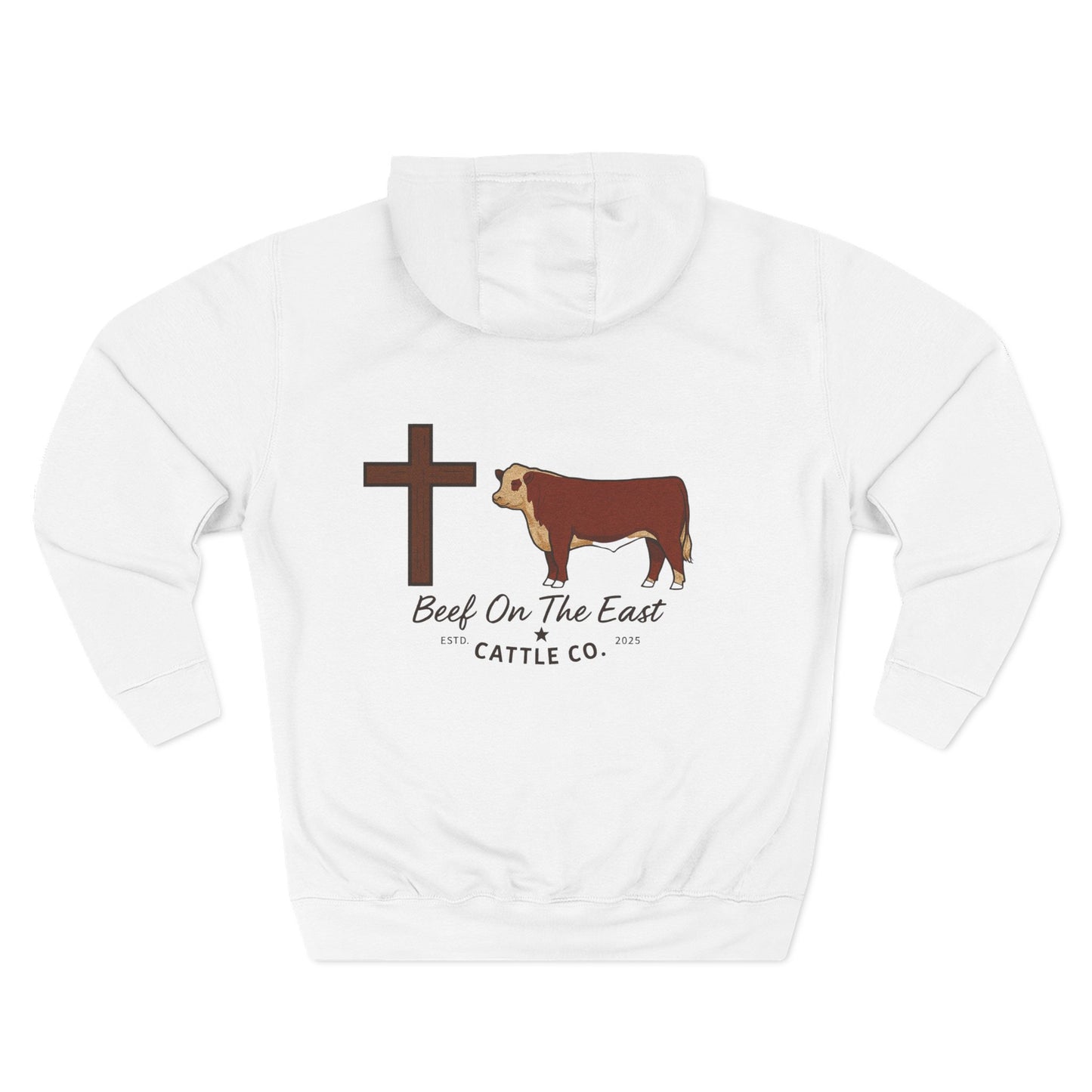 Cattle & Christ Hoodie — Beef On The East Cattle Co.