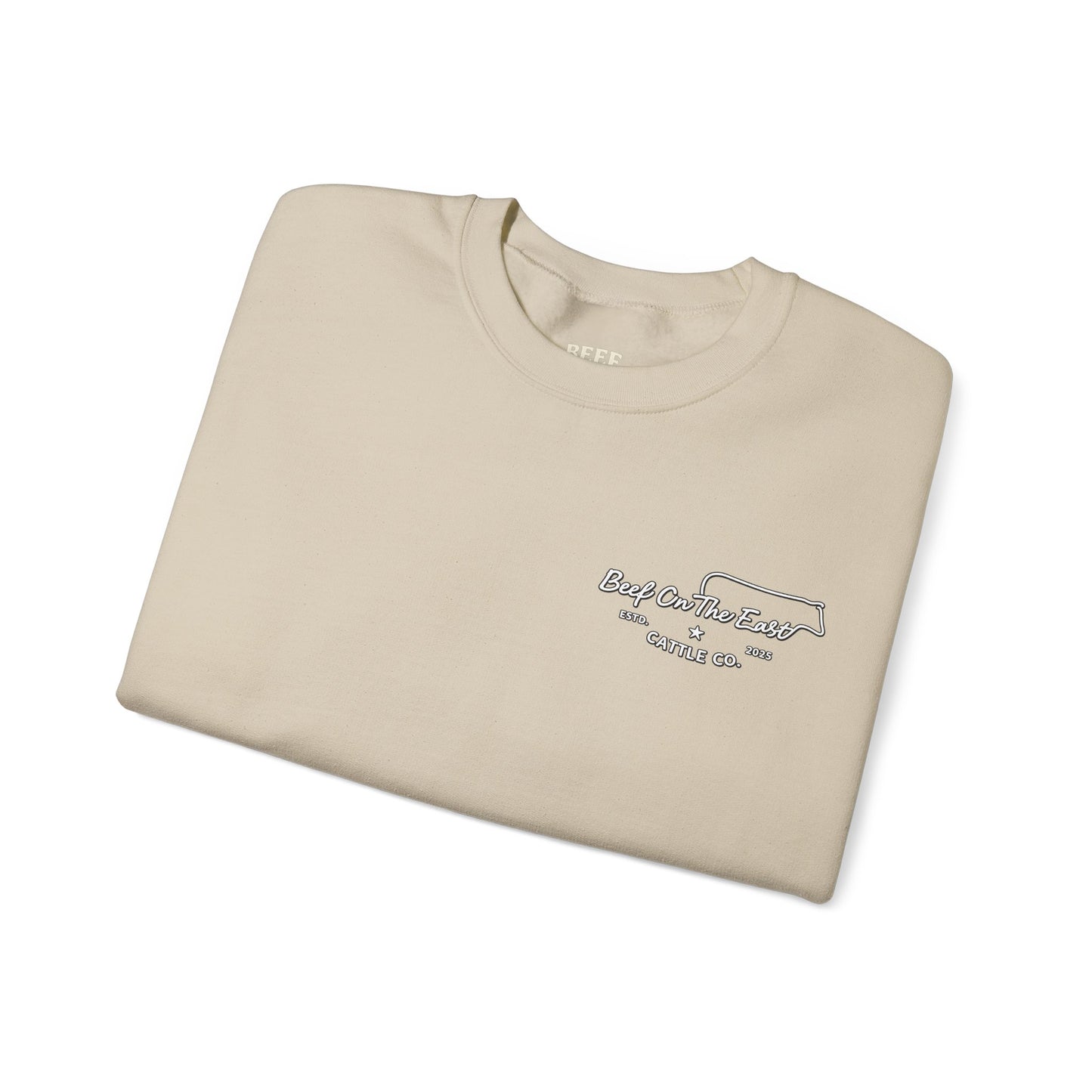 Smells Like Money & Manure Crewneck — Beef On The East Cattle Co.