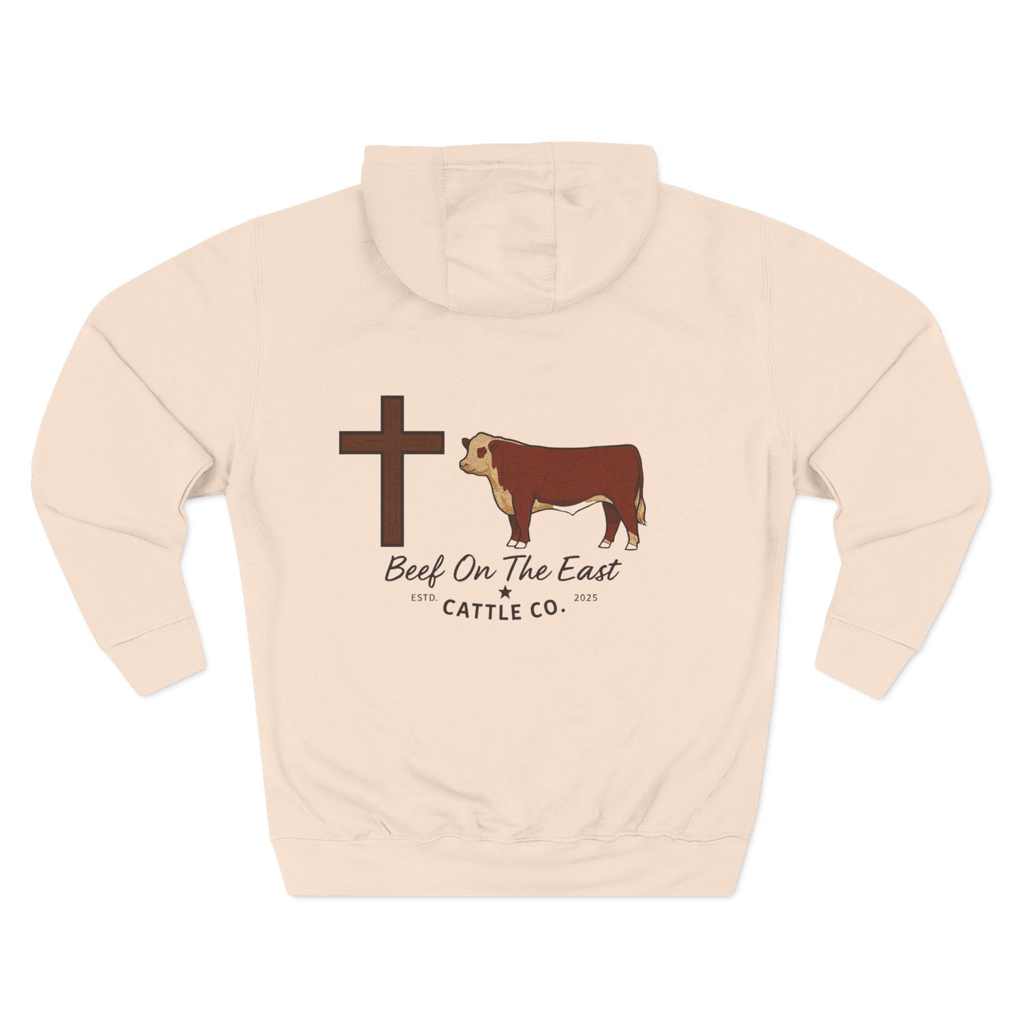 Cattle & Christ Hoodie — Beef On The East Cattle Co.