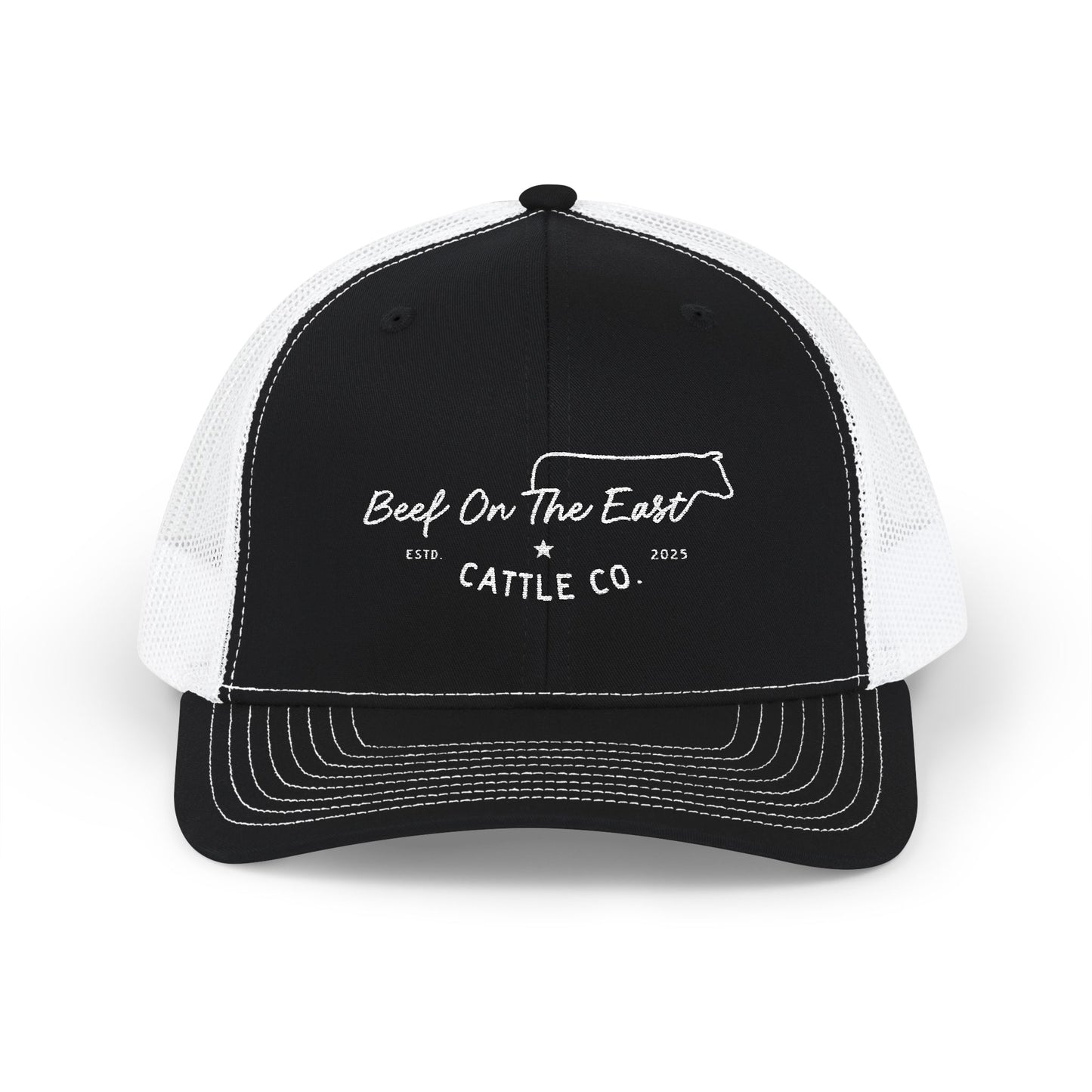 Embroidered Trucker Cap — Beef On The East Cattle Co.