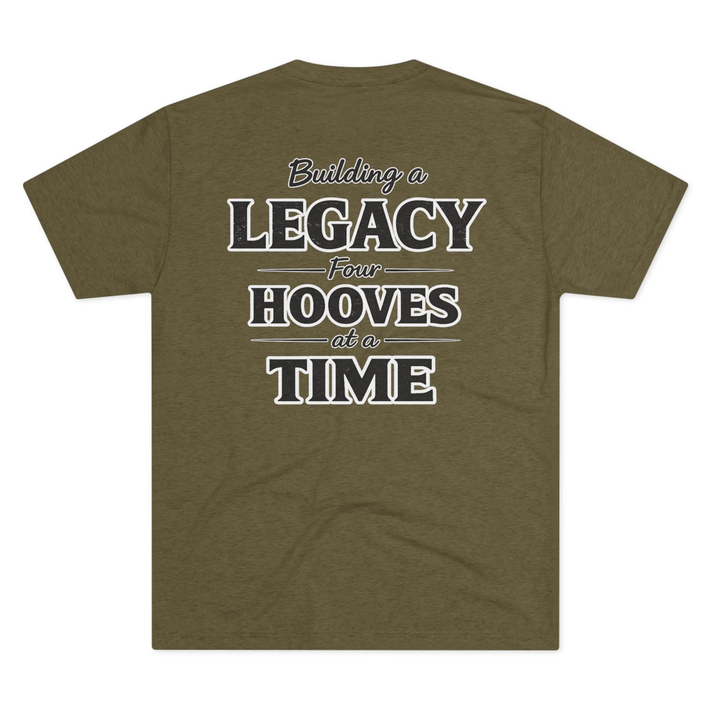 Building a Legacy Four Hooves at a Time Tee --- Beef On The East Cattle Co.