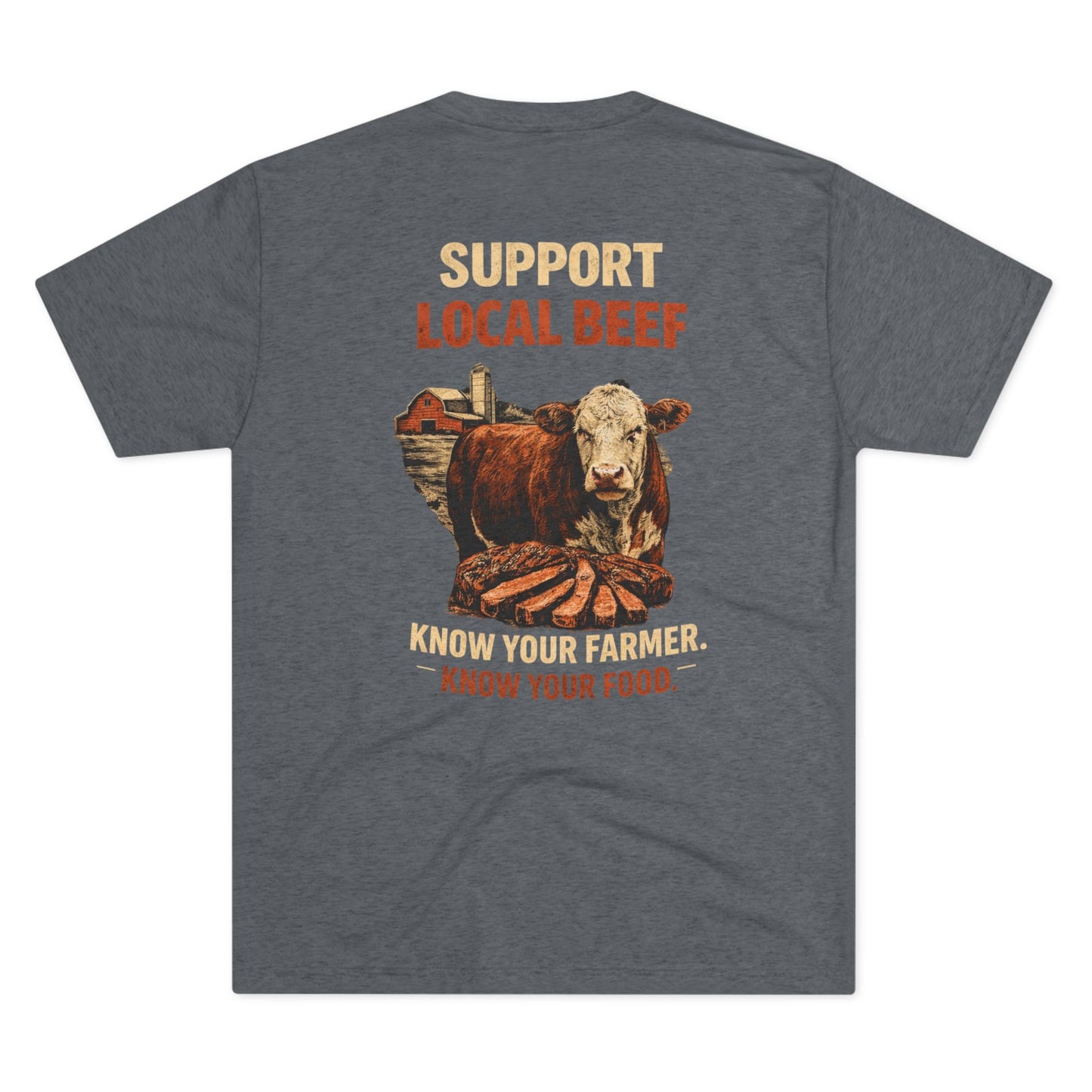 Support Local Beef T‑Shirt — Beef On The East Cattle Co.