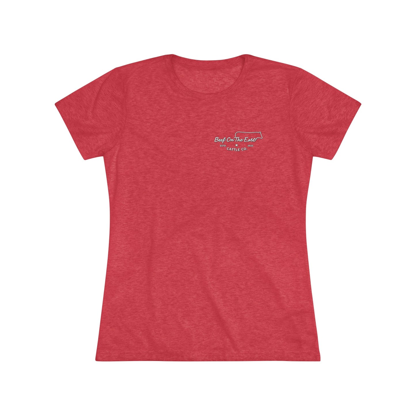 She Works Cattle Women's Tee — Beef On The East Cattle Co.