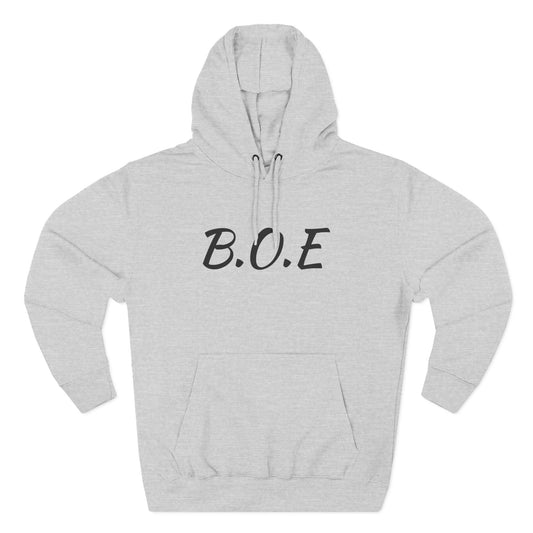 Beef On The East (B.O.E.) Fleece Hoodie — Minimal Ranch Logo Pullover