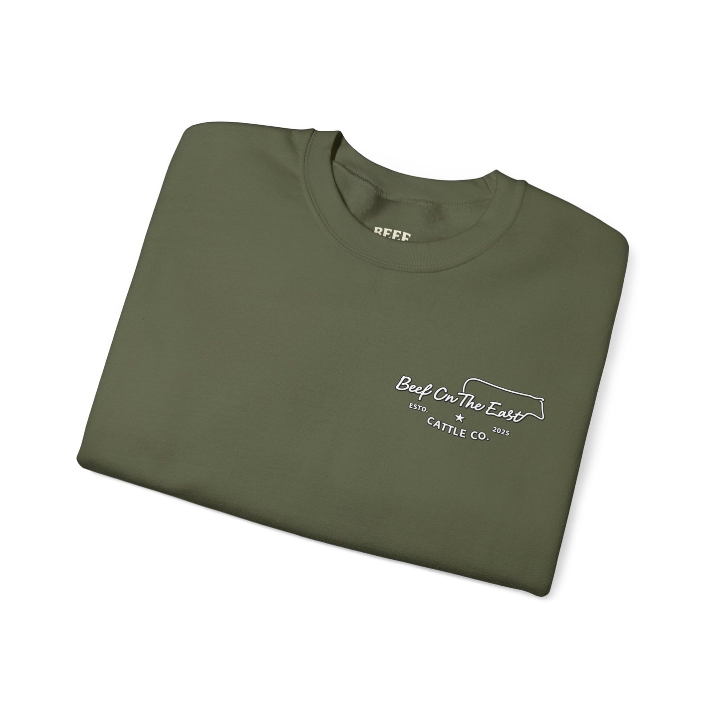 Smells Like Money & Manure Crewneck — Beef On The East Cattle Co.