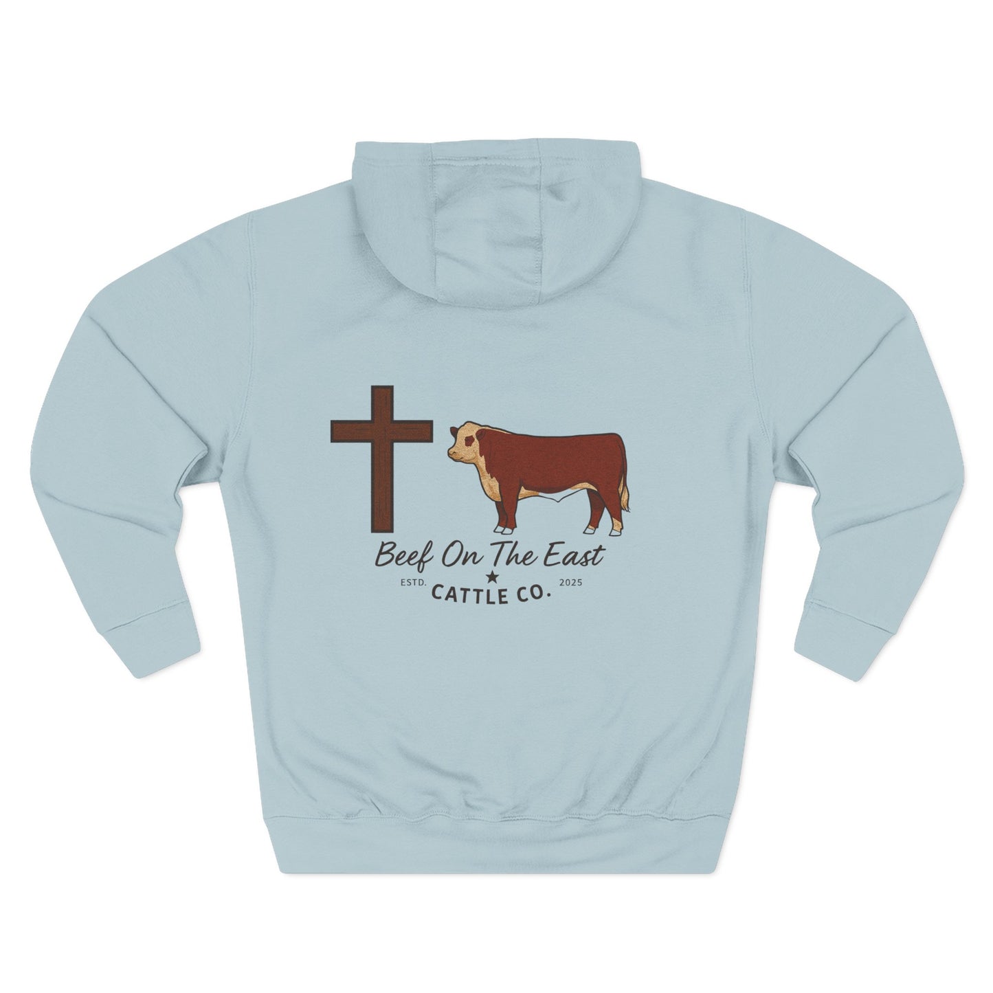 Cattle & Christ Hoodie — Beef On The East Cattle Co.
