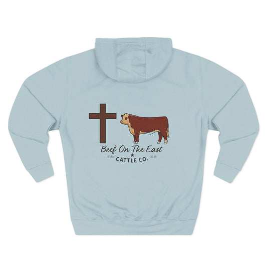 Cattle & Christ Hoodie — Beef On The East Cattle Co.