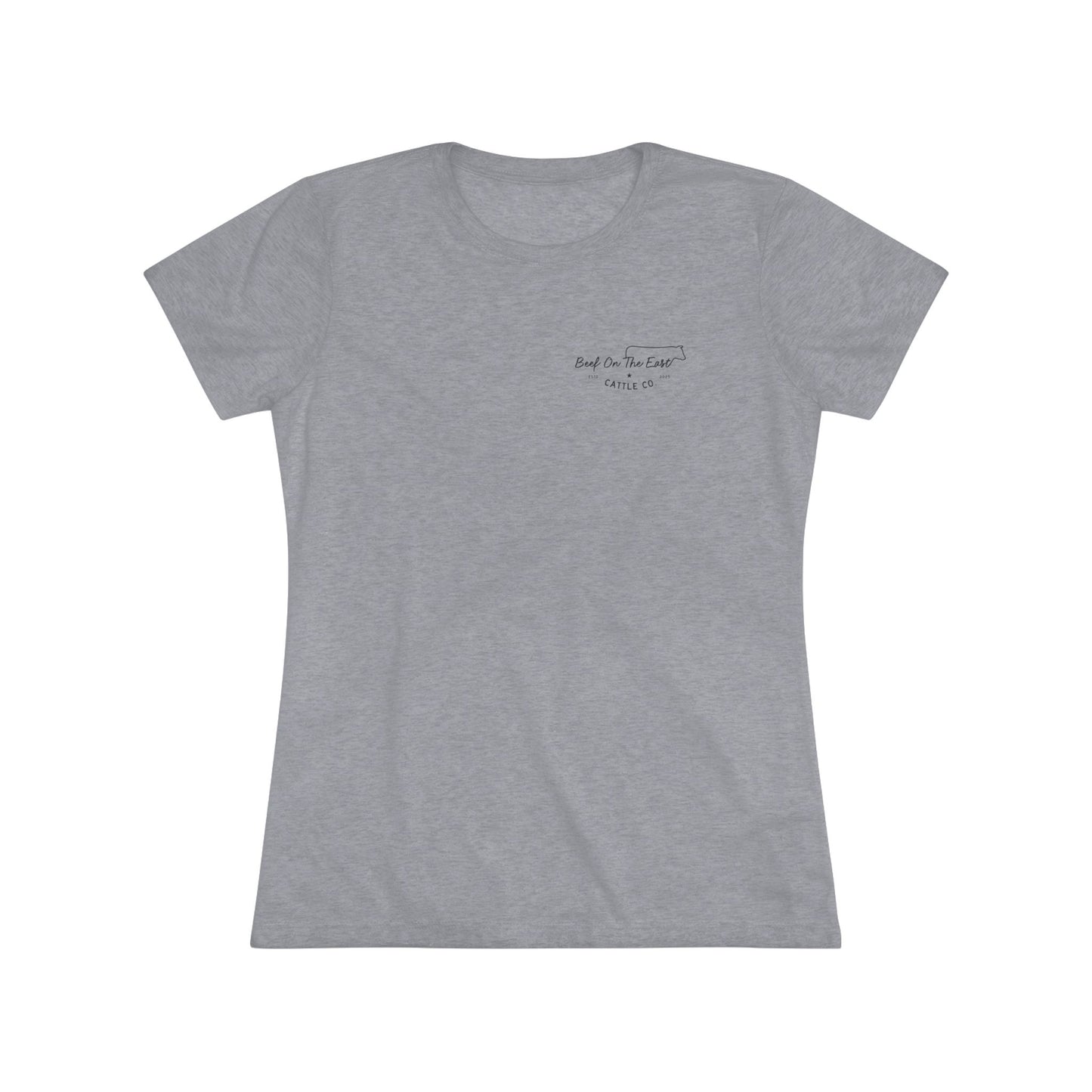 Cattle & Christ Women's Tee — Faith & Farm Graphic Triblend Shirt