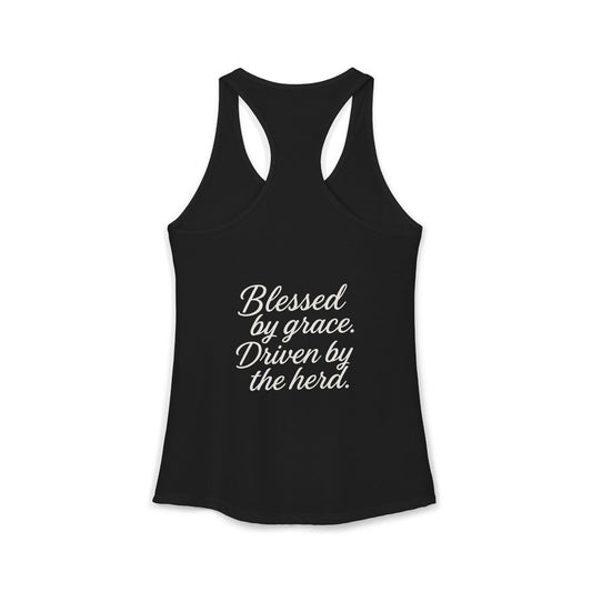 BOE Women's Racerback Tank - Beef On The East Cattle Co.