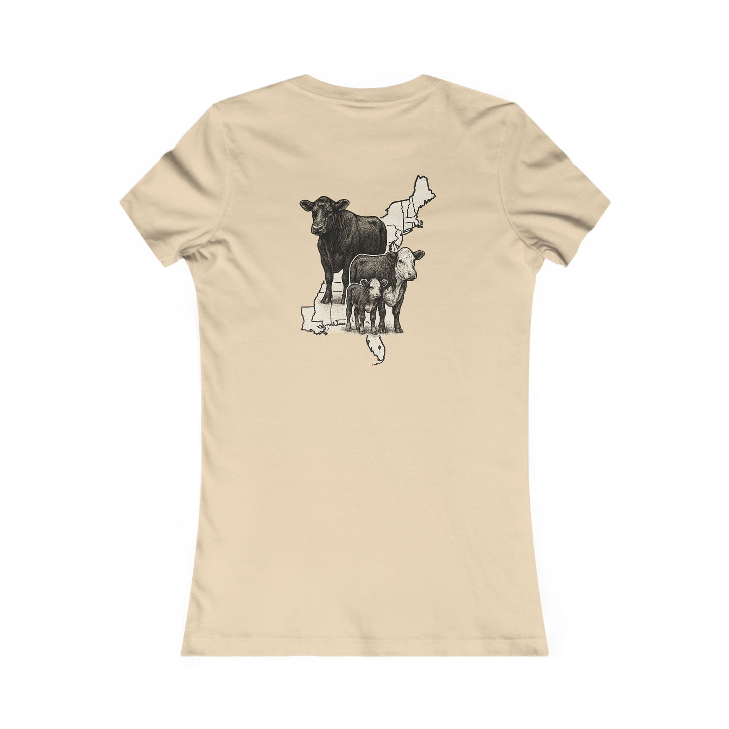 Women's BOE States Tee — Beef On The East Cattle Co.