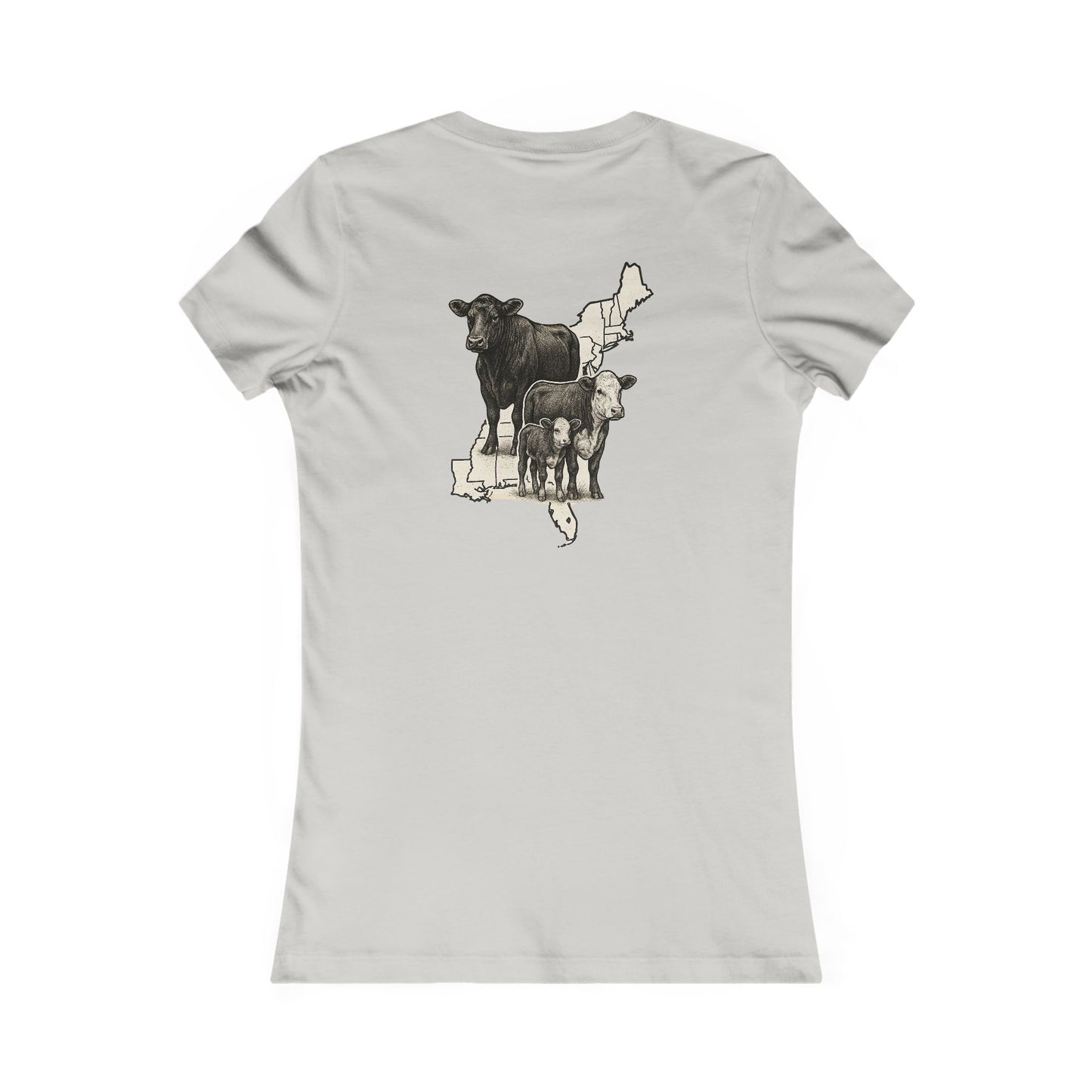 Women's BOE States Tee — Beef On The East Cattle Co.