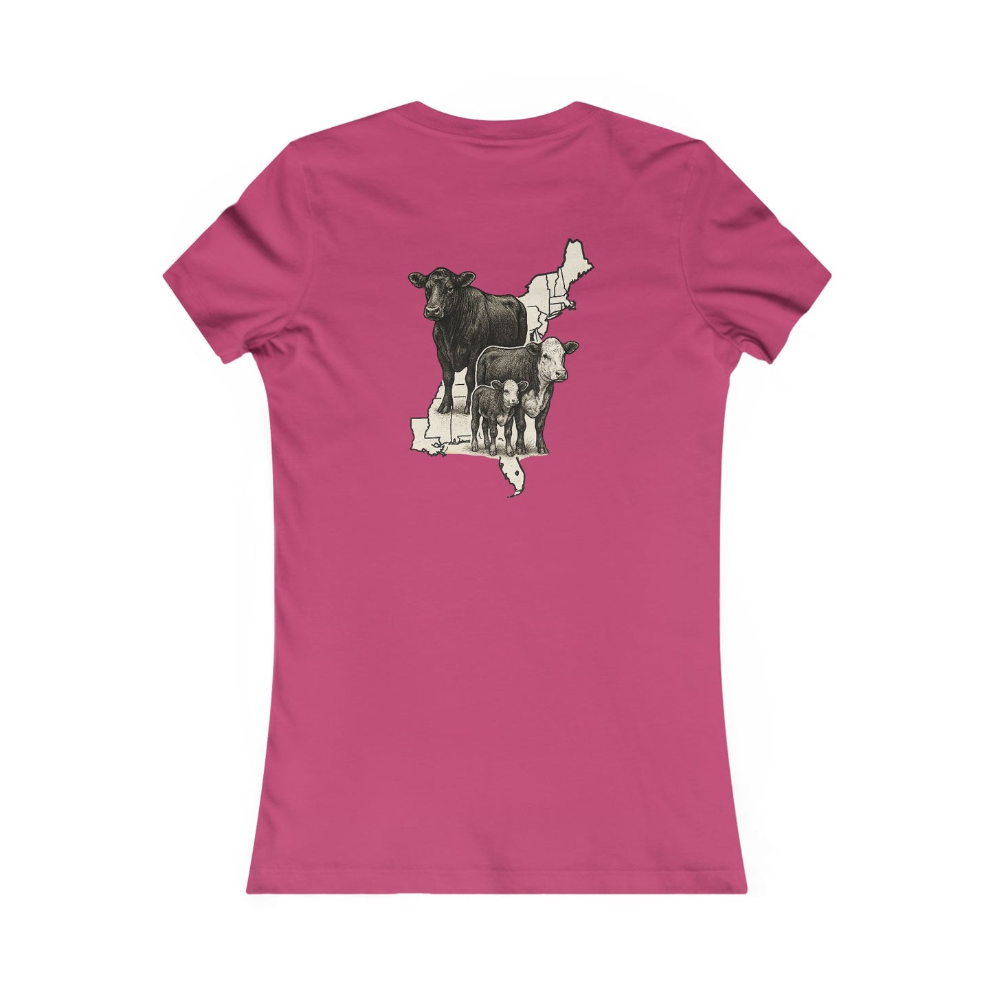 Women's BOE States Tee — Beef On The East Cattle Co.