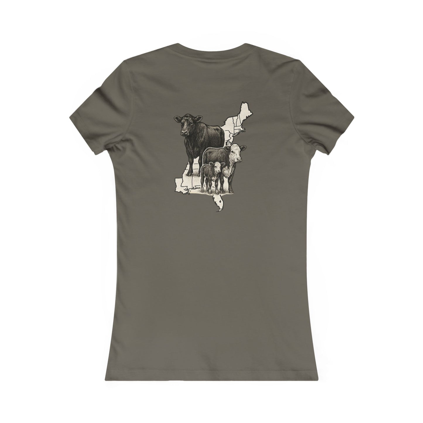 Women's BOE States Tee — Beef On The East Cattle Co.