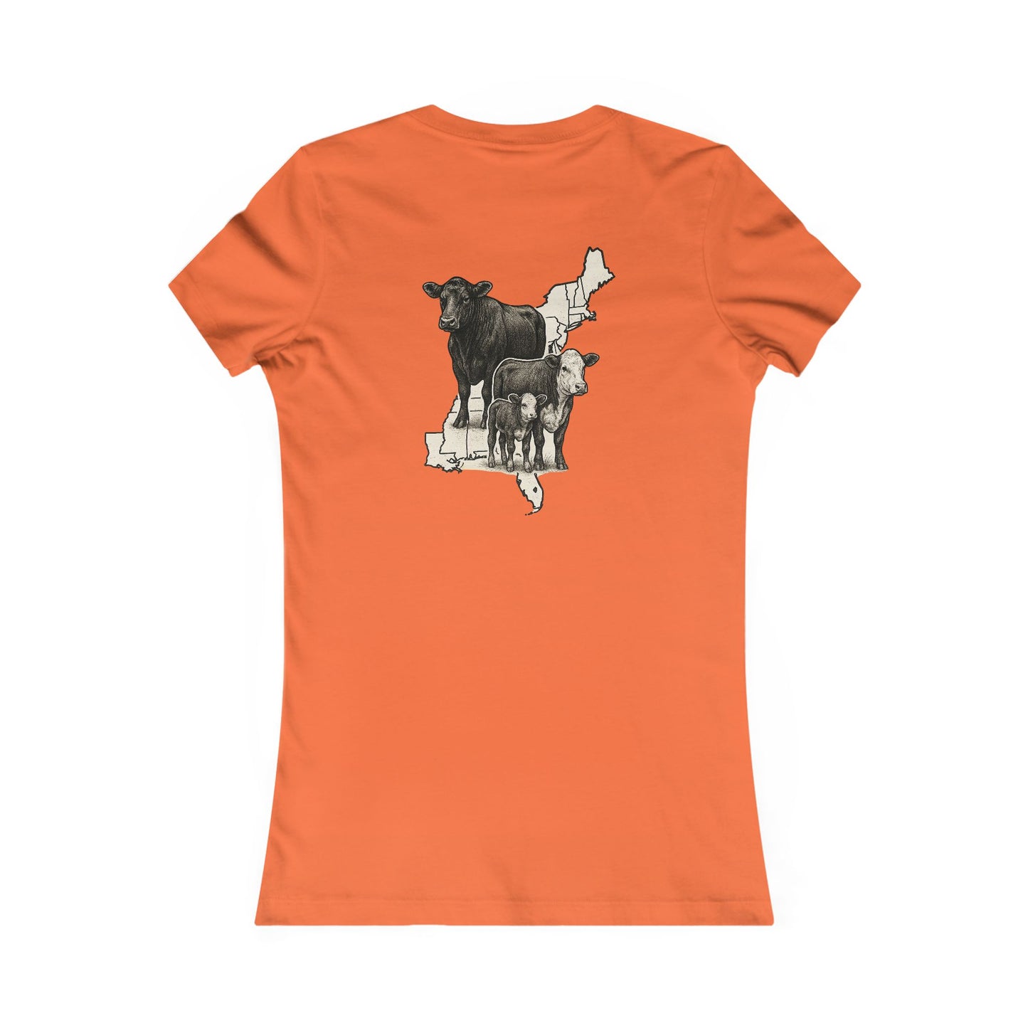 Women's BOE States Tee — Beef On The East Cattle Co.