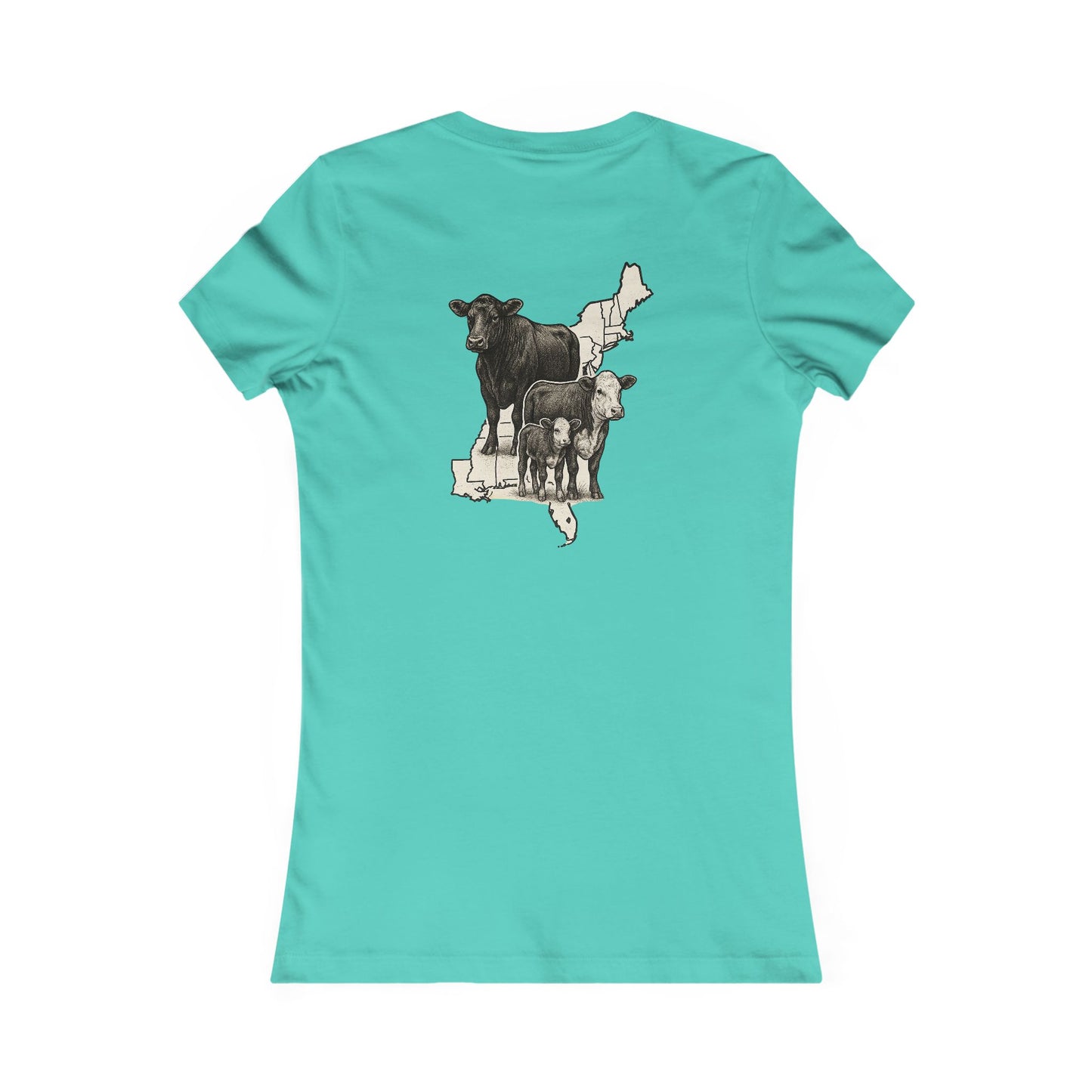 Women's BOE States Tee — Beef On The East Cattle Co.