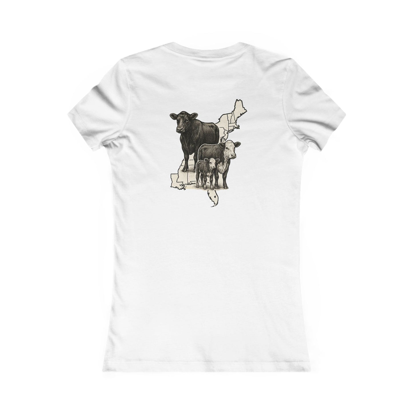 Women's BOE States Tee — Beef On The East Cattle Co.
