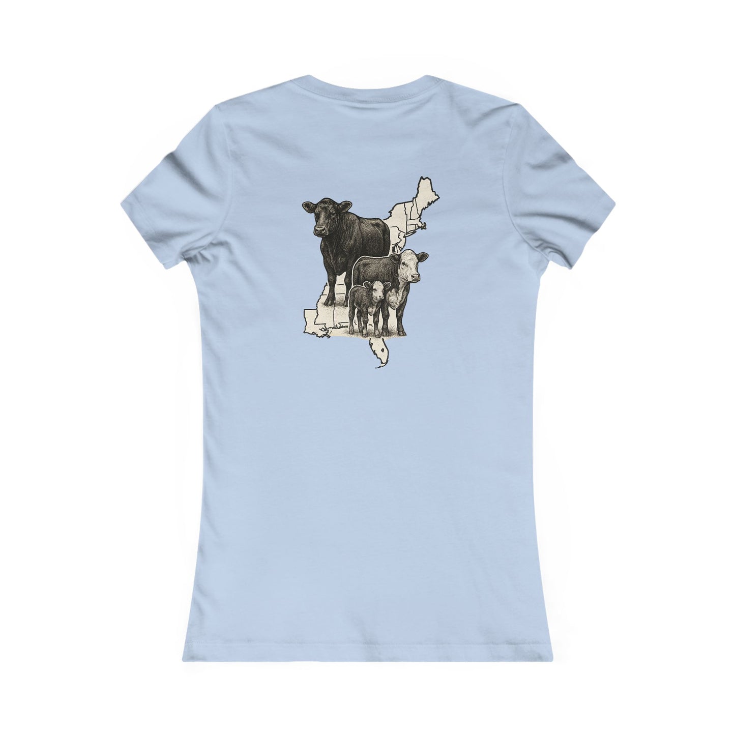 Women's BOE States Tee — Beef On The East Cattle Co.