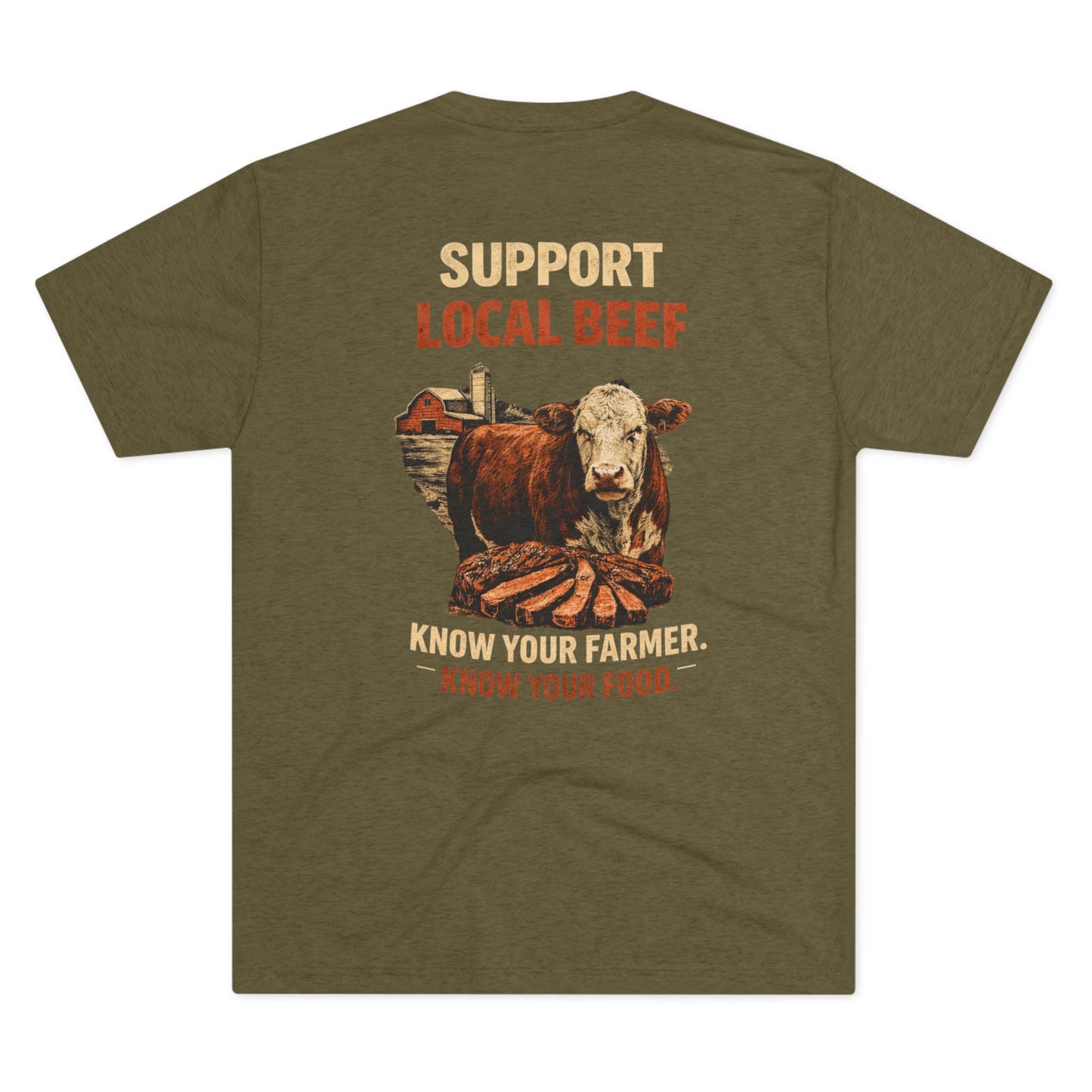 Support Local Beef T‑Shirt — Beef On The East Cattle Co.