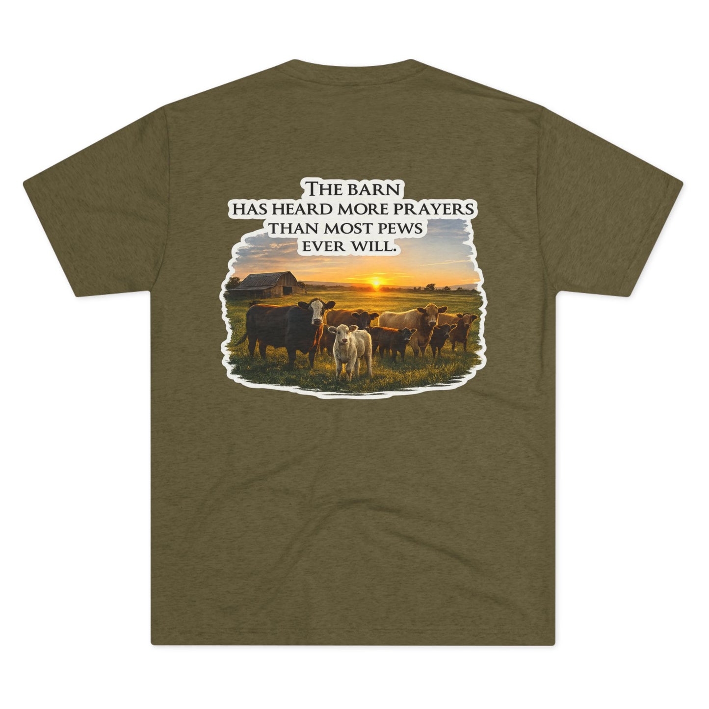 Barn Prayer Tee — Beef On The East Cattle Co.